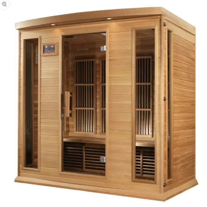 Maxxus "Chaumont Edition" 4-Person Near Zero EMF FAR Infrared Sauna with Canadian Red Cedar The Sauna Solution LLC