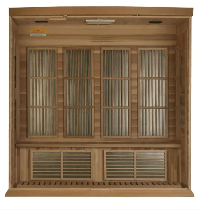 Maxxus "Chaumont Edition" 4-Person Near Zero EMF FAR Infrared Sauna with Canadian Red Cedar The Sauna Solution LLC