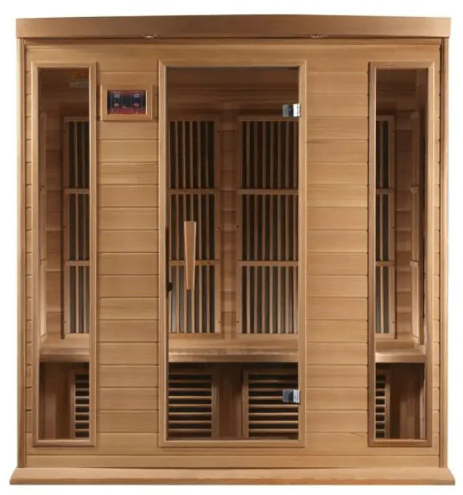 Maxxus "Chaumont Edition" 4-Person Near Zero EMF FAR Infrared Sauna with Canadian Red Cedar The Sauna Solution LLC