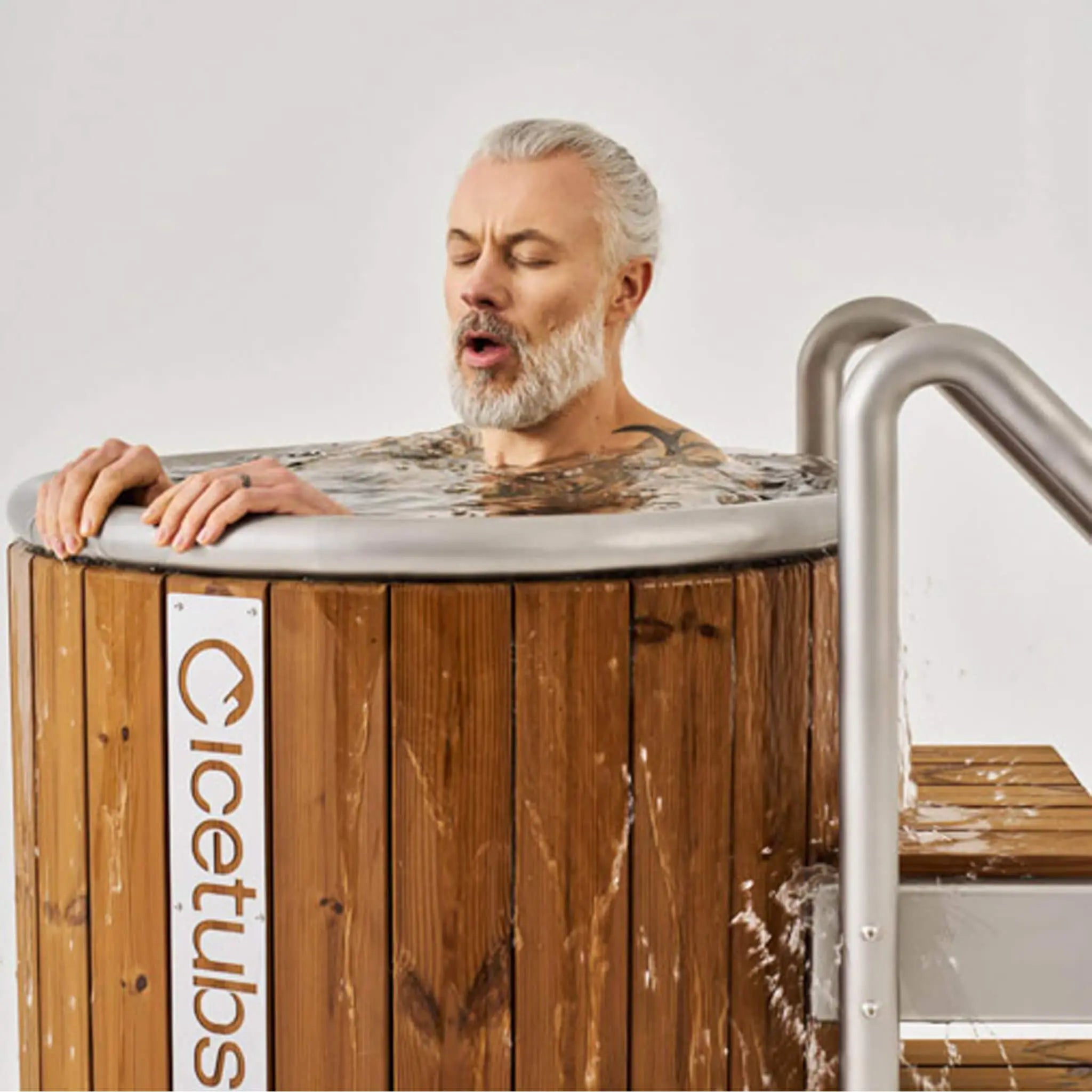 Icetubs IceBarrel Thermowood And Fiberglass Cold Plunge Immersion Tub (SAK68129) SAKSBY WHOLESALE