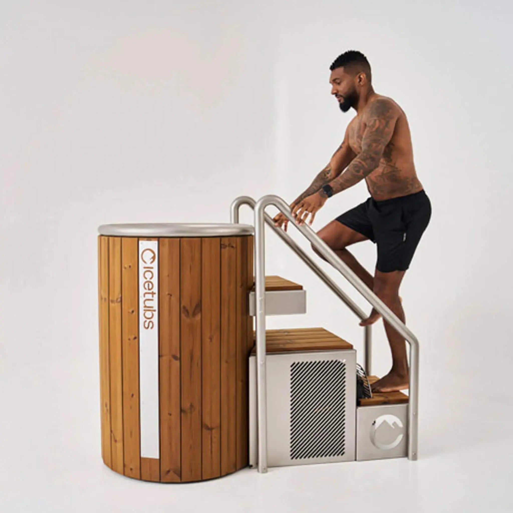 Icetubs IceBarrel Thermowood And Fiberglass Cold Plunge Immersion Tub (SAK68129) SAKSBY WHOLESALE