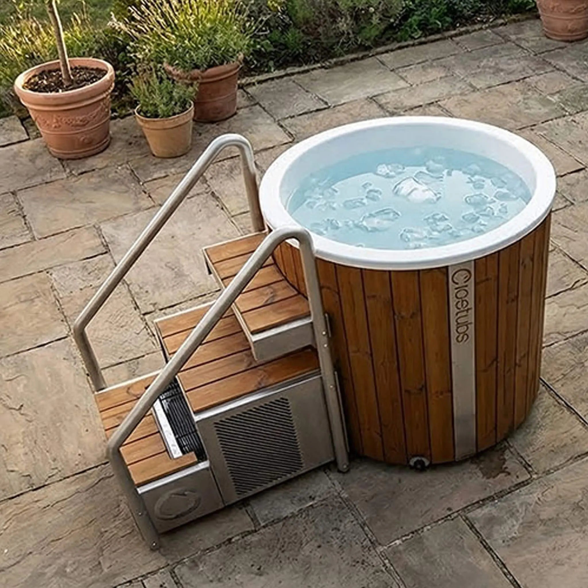 Icetubs IceBarrel XL Thermowood And Fiberglass Cold Plunge Immersion Tub (SAK35418) SAKSBY WHOLESALE