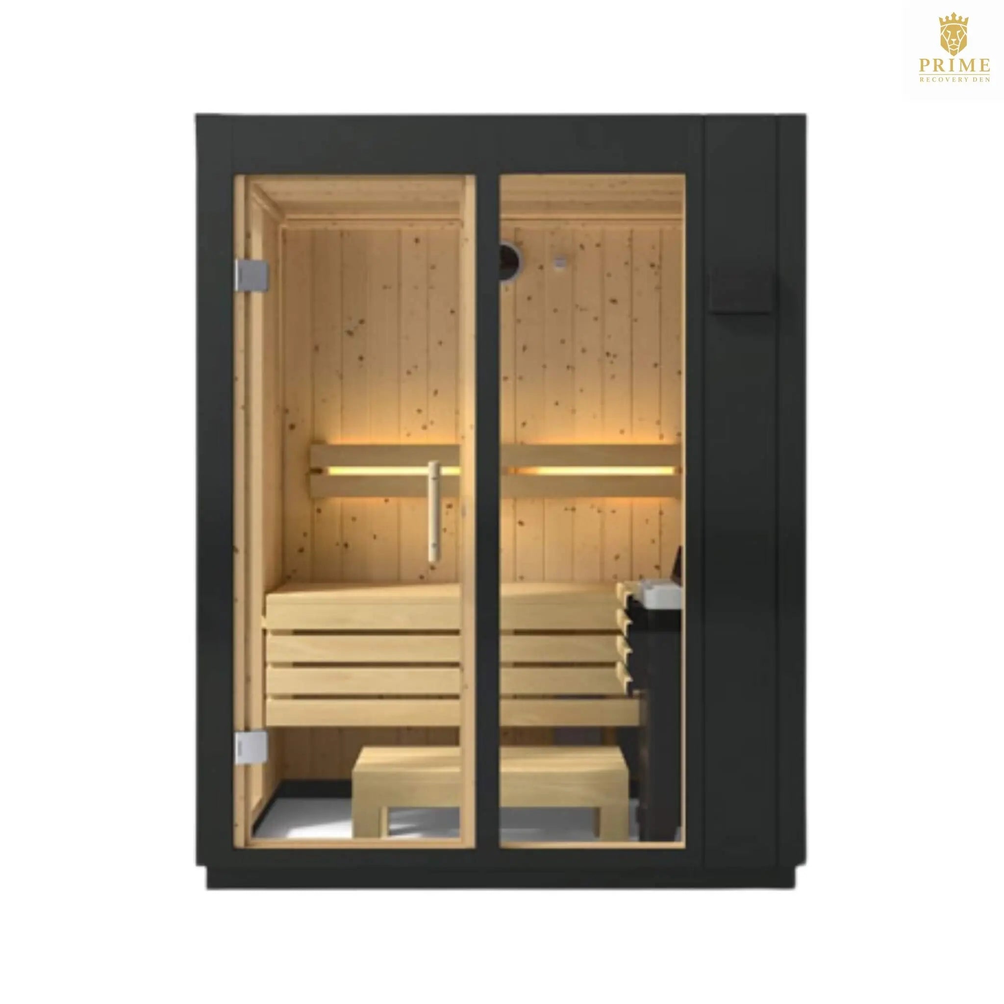 Kohler C1 Indoor Graphite Gray Freestanding Alcove Design Sauna Kit (SAK93182) SAKSBY WHOLESALE