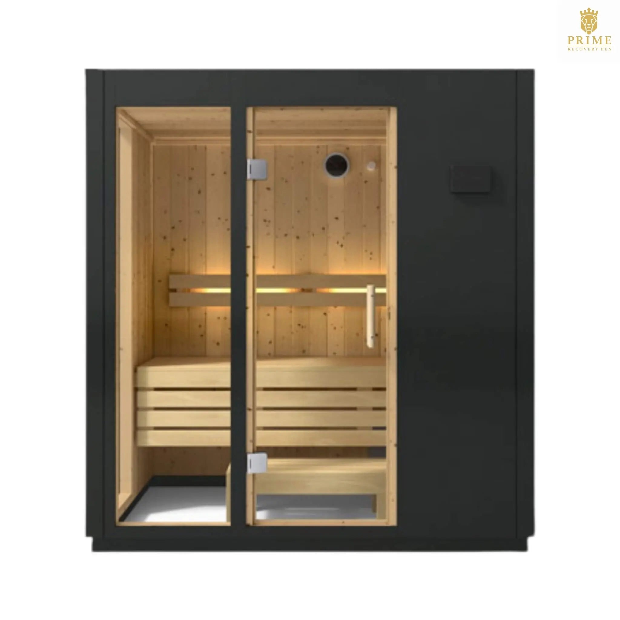 Kohler C1 Indoor Graphite Gray Freestanding Alcove Design Sauna Kit (SAK93182) SAKSBY WHOLESALE