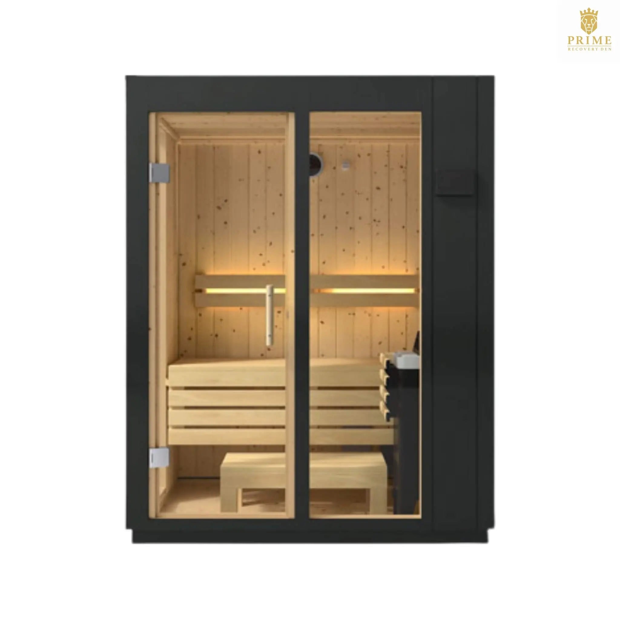 Kohler C1 Indoor Graphite Gray Freestanding Alcove Design Sauna Kit (SAK93182) SAKSBY WHOLESALE
