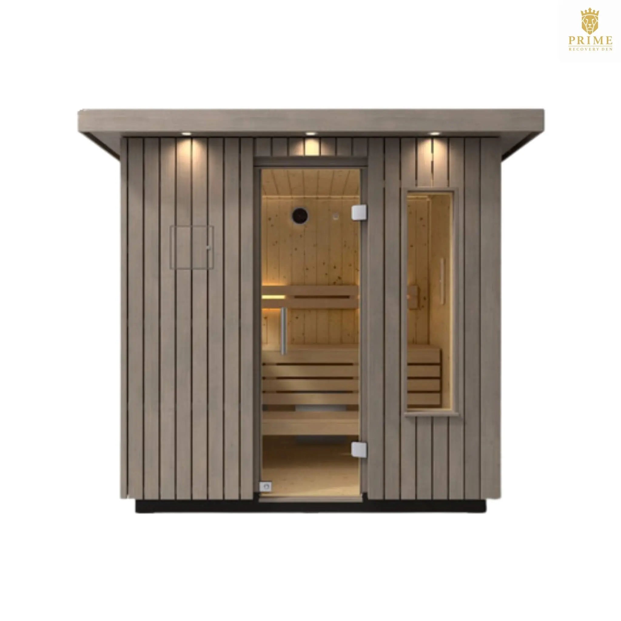 Kohler C2 Outdoor Weathered Gray Spruce Sauna Kit (SAK39184) SAKSBY WHOLESALE
