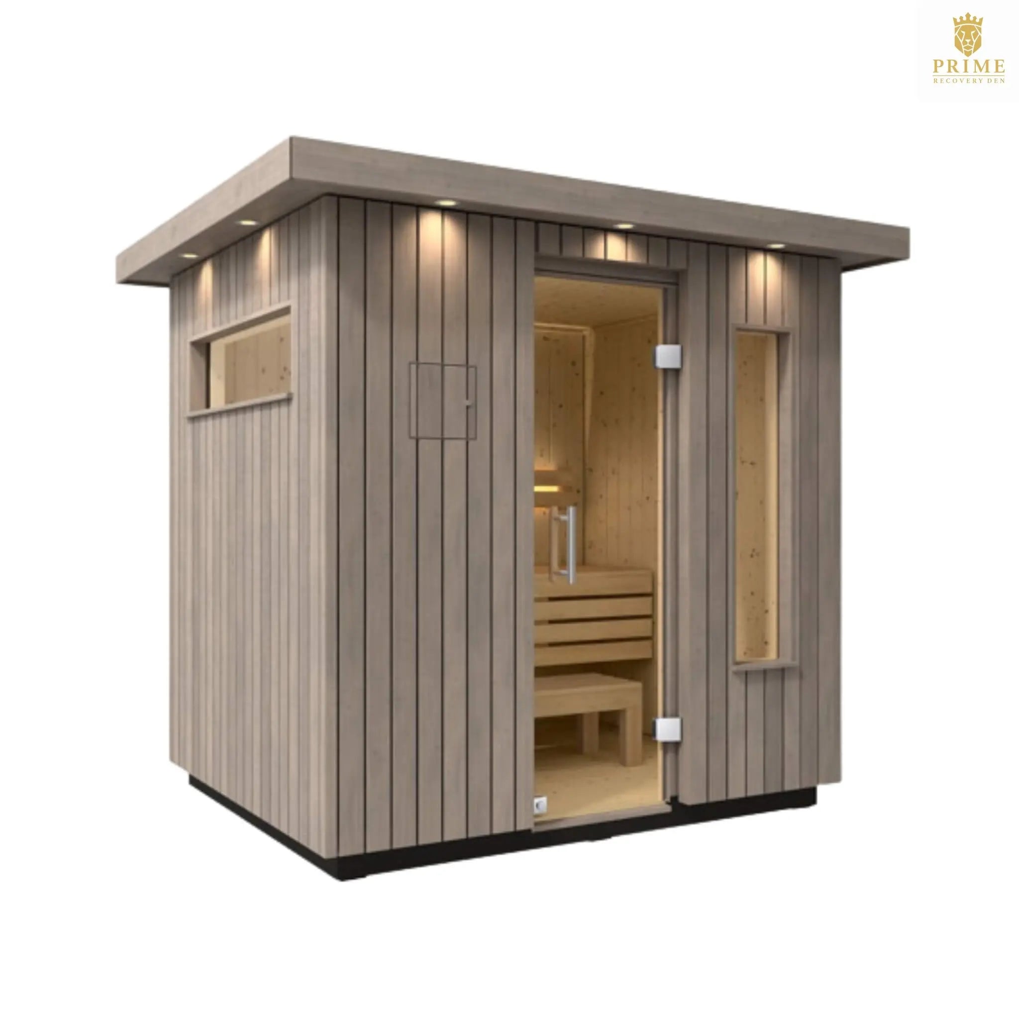 Kohler C2 Outdoor Weathered Gray Spruce Sauna Kit (SAK39184) SAKSBY WHOLESALE
