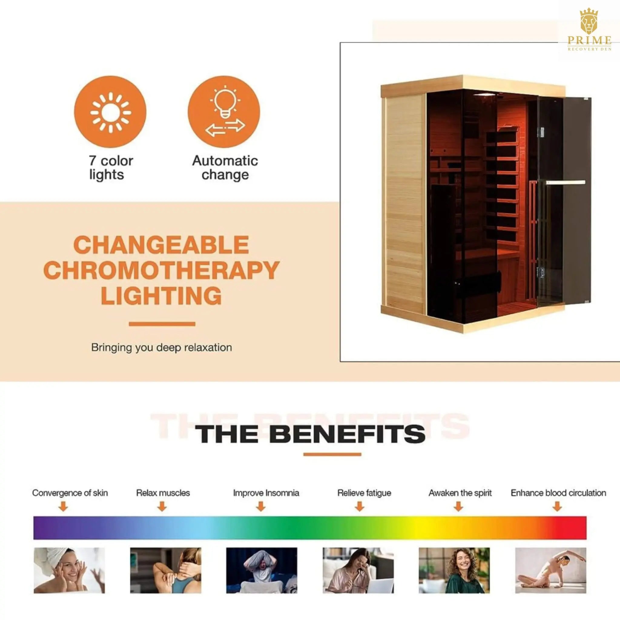 Thermora Valen Luxury 2000W 2-Person Low EMF FAR Infrared Heat Wood Home Personal Spa Sauna W/ Panoramic Tempered Glass (SAK27481) SAKSBY WHOLESALE