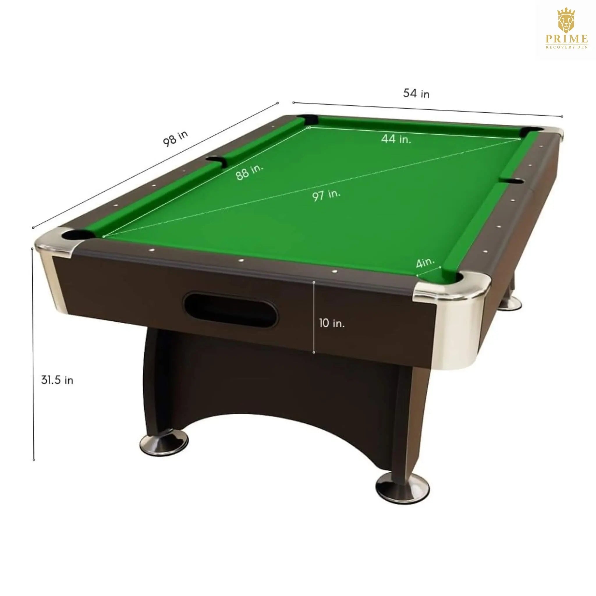 8FT Modern Green Felt Billiard Pool Table With Automatic Ball Return And Accessories Kit (SAK24870) SAKSBY WHOLESALE