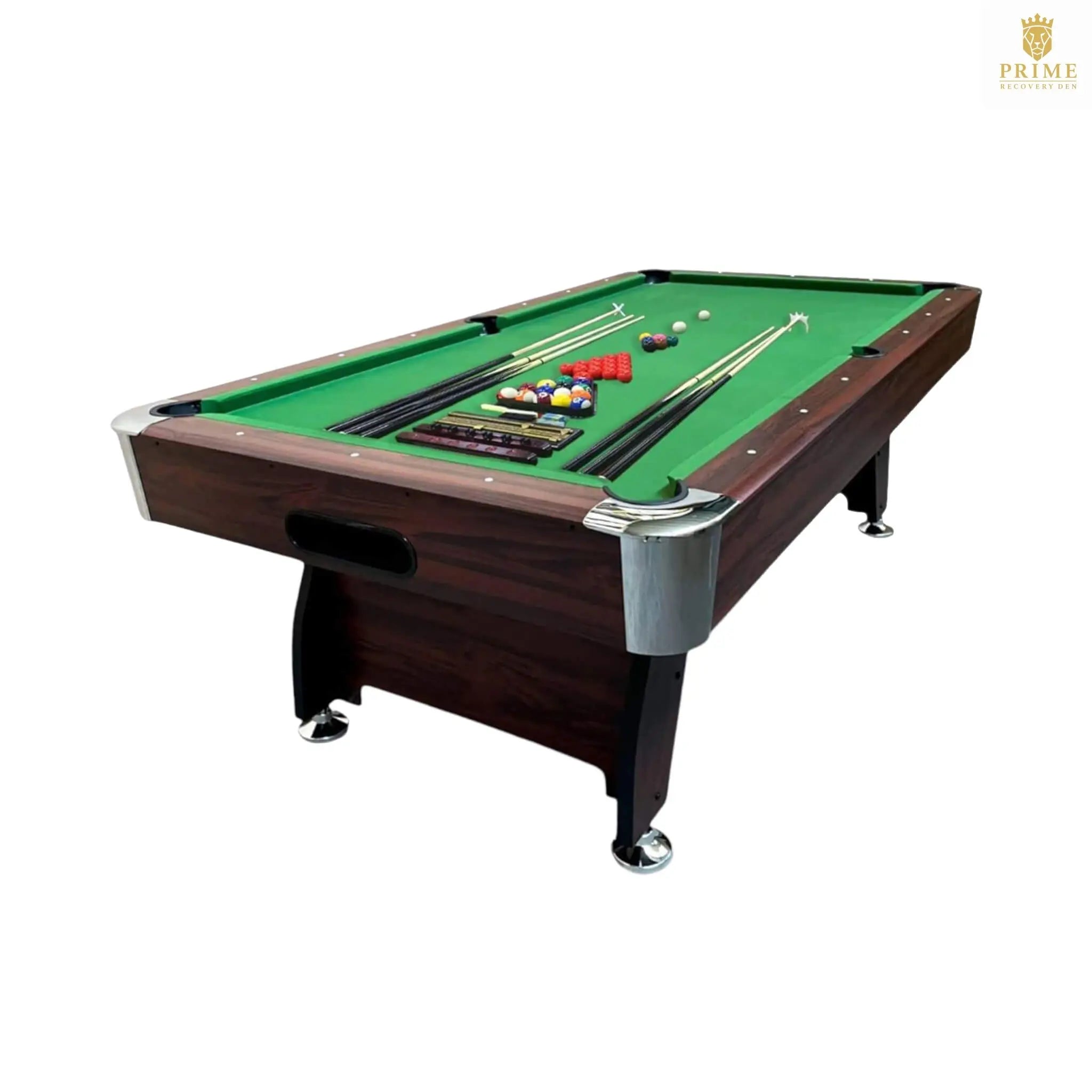 8FT Modern Green Felt Billiard Pool Table With Automatic Ball Return And Accessories Kit (SAK24870) SAKSBY WHOLESALE