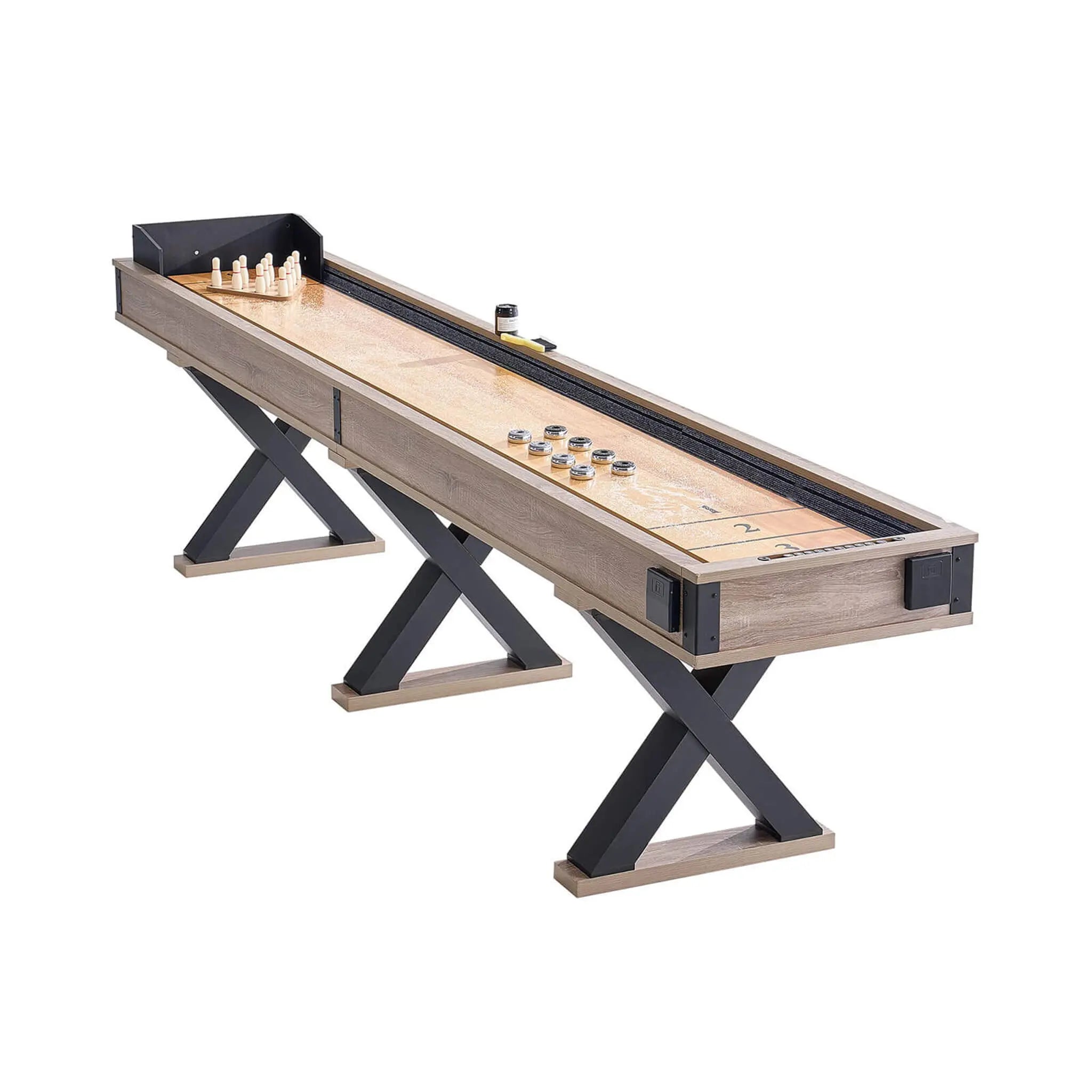 Premium 2-In-1 Shuffleboard Game Table Set With Bowling Combo (SAK81698) SAKSBY WHOLESALE
