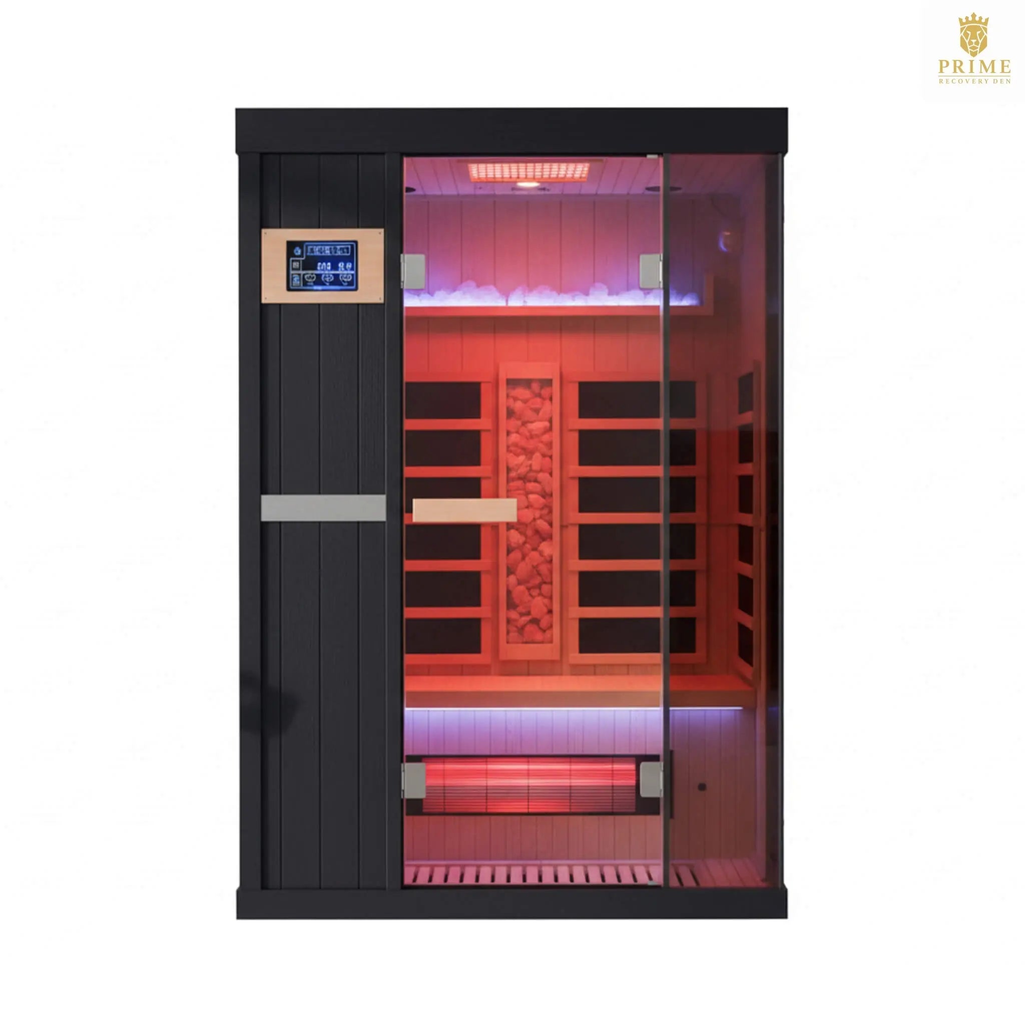 Thermora Pandora Premium 2-Person Indoor Infrared Sauna With Red Light Therapy And Himalayan Salt Rocks (SAK67305) SAKSBY WHOLESALE
