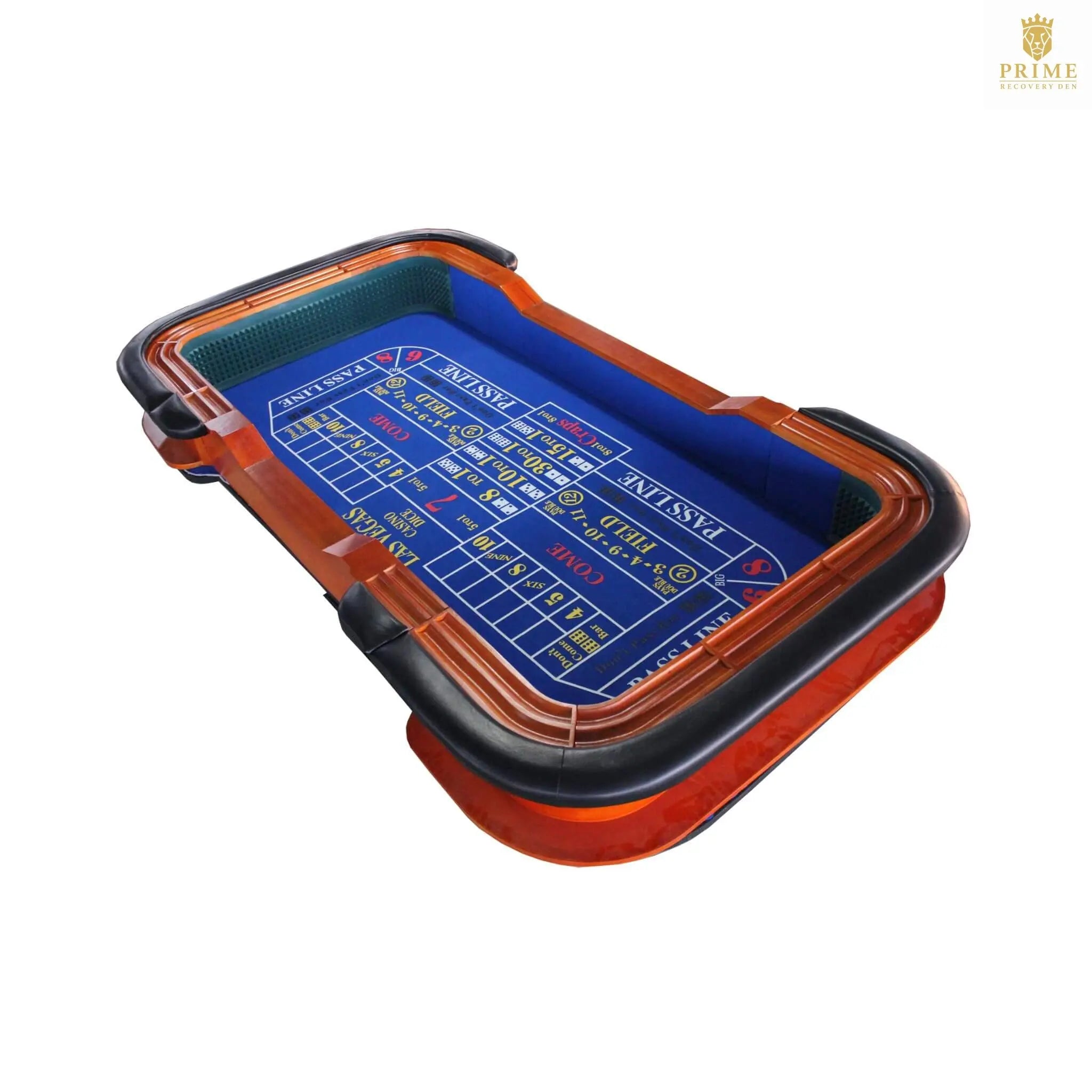 Premium 8FT Deluxe Casino Craps Table With Blue Felt And Pyramid Bumper (SAK91403) SAKSBY WHOLESALE