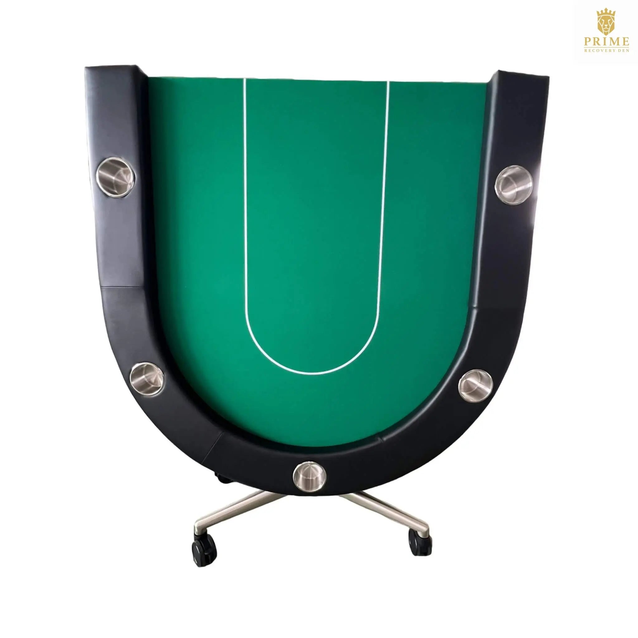 Premium 94-Inch Foldable 10-Player Poker Table With Wheels (SAK43087) SAKSBY WHOLESALE