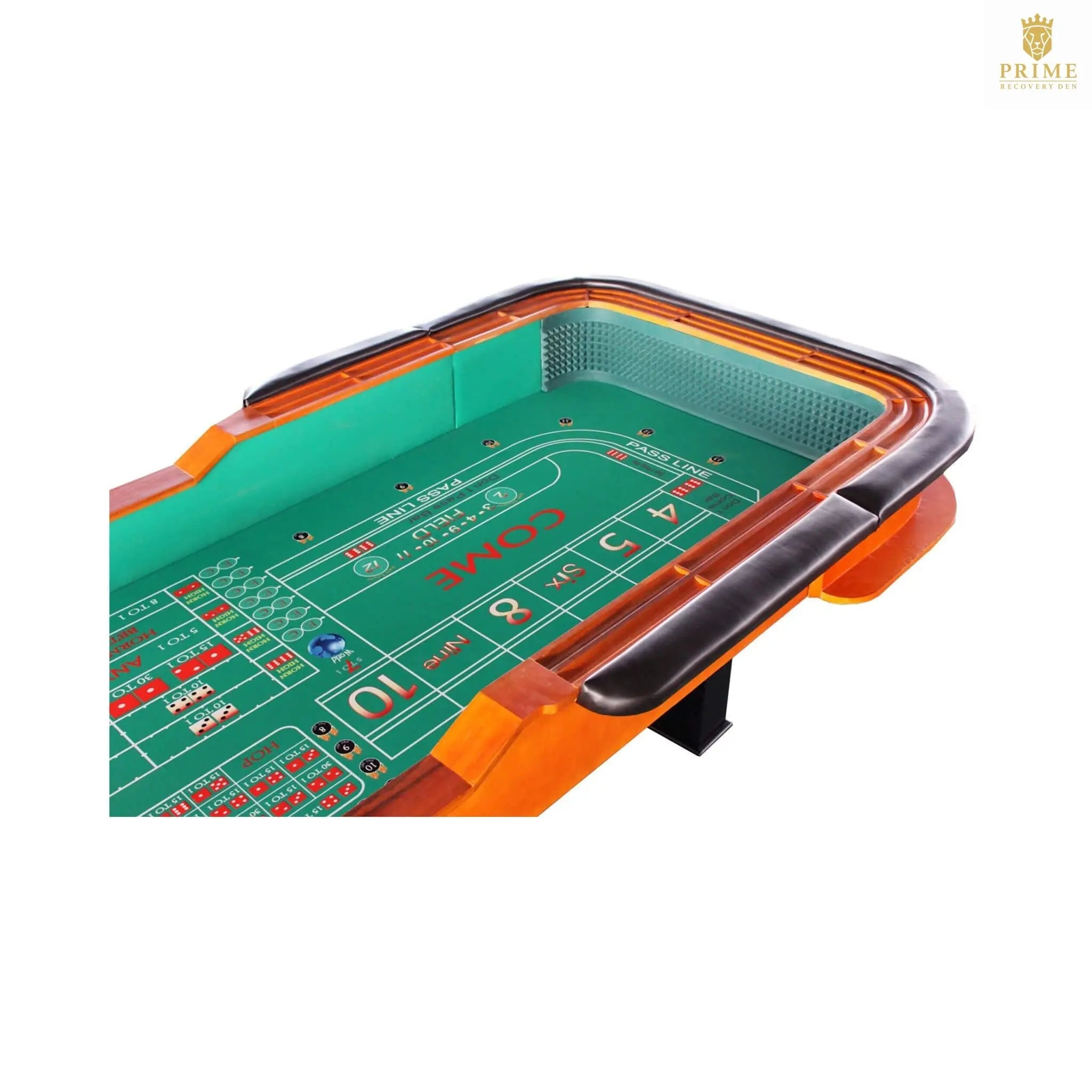 Professional 12FT Craps Table With Full Drink Rail And Padded Rim Cover (SAK76258) SAKSBY WHOLESALE