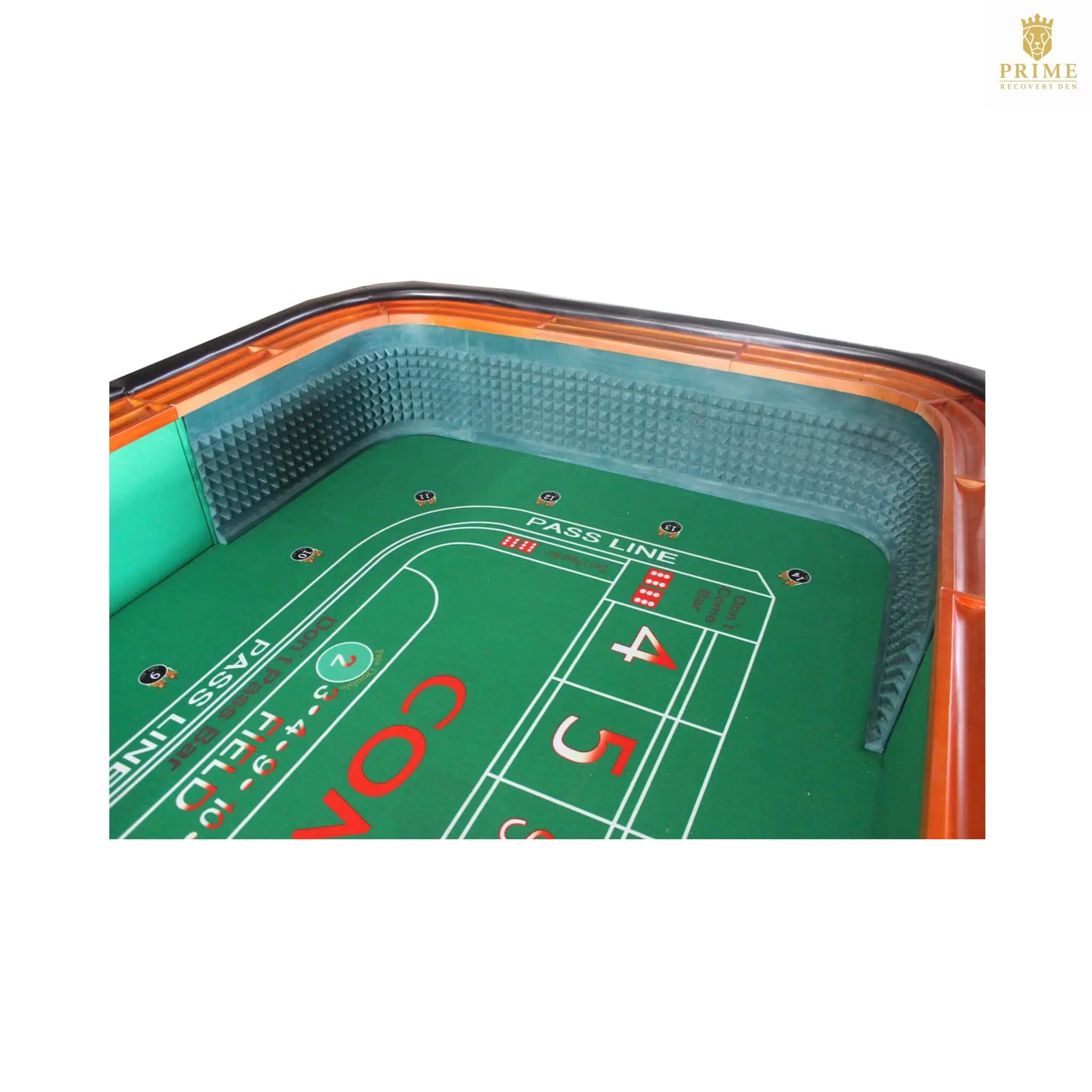 Professional 12FT Craps Table With Full Drink Rail And Padded Rim Cover (SAK76258) SAKSBY WHOLESALE