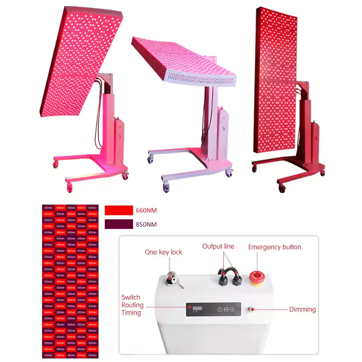 VitalGlow 360° Multi-Spectrum Red Light Therapy System – Table & Panel
