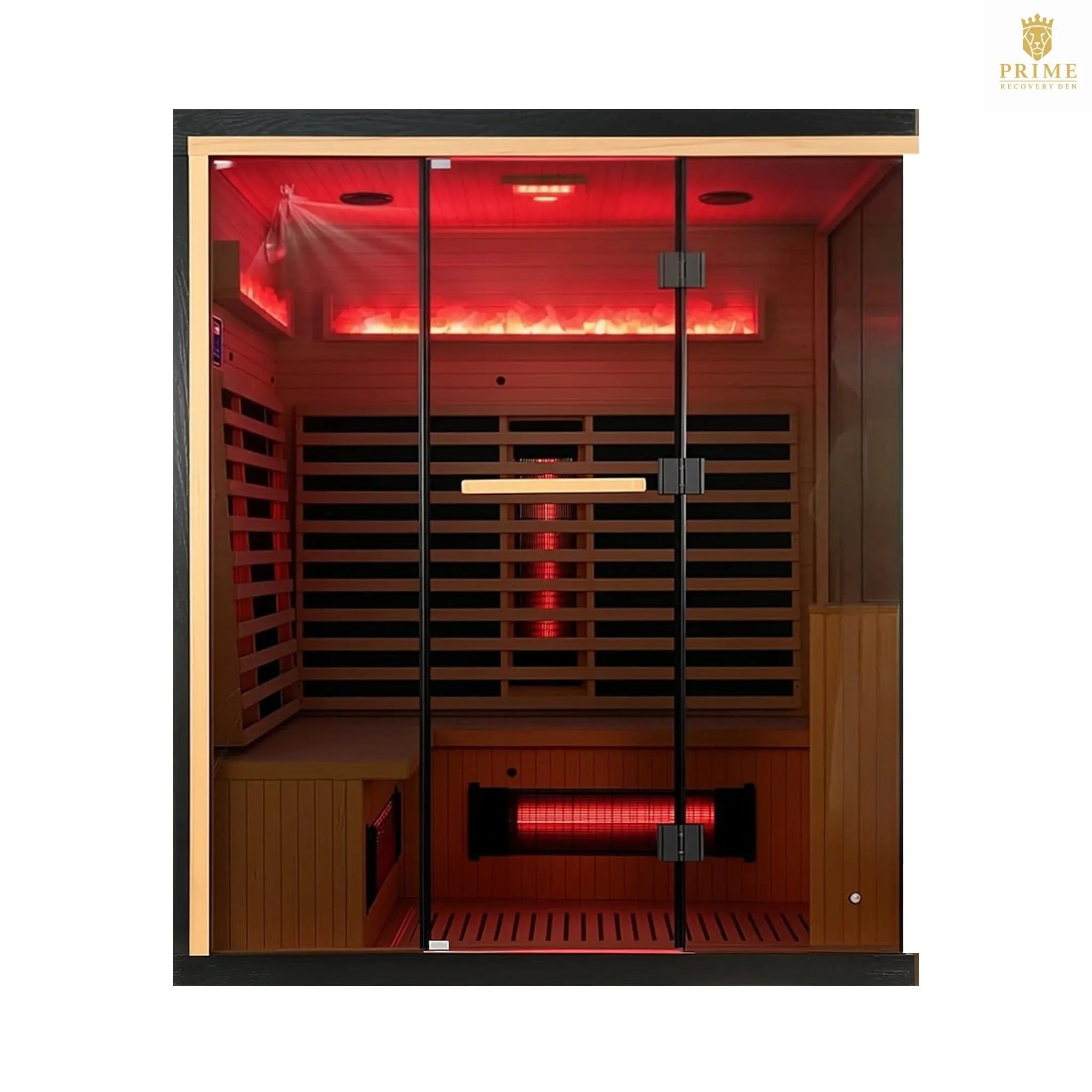 Rövia Ember 4-Person Full-Spectrum Infrared Sauna With Himalayan Salt Panels [Made-To-Order] (SAK80537) SAKSBY WHOLESALE
