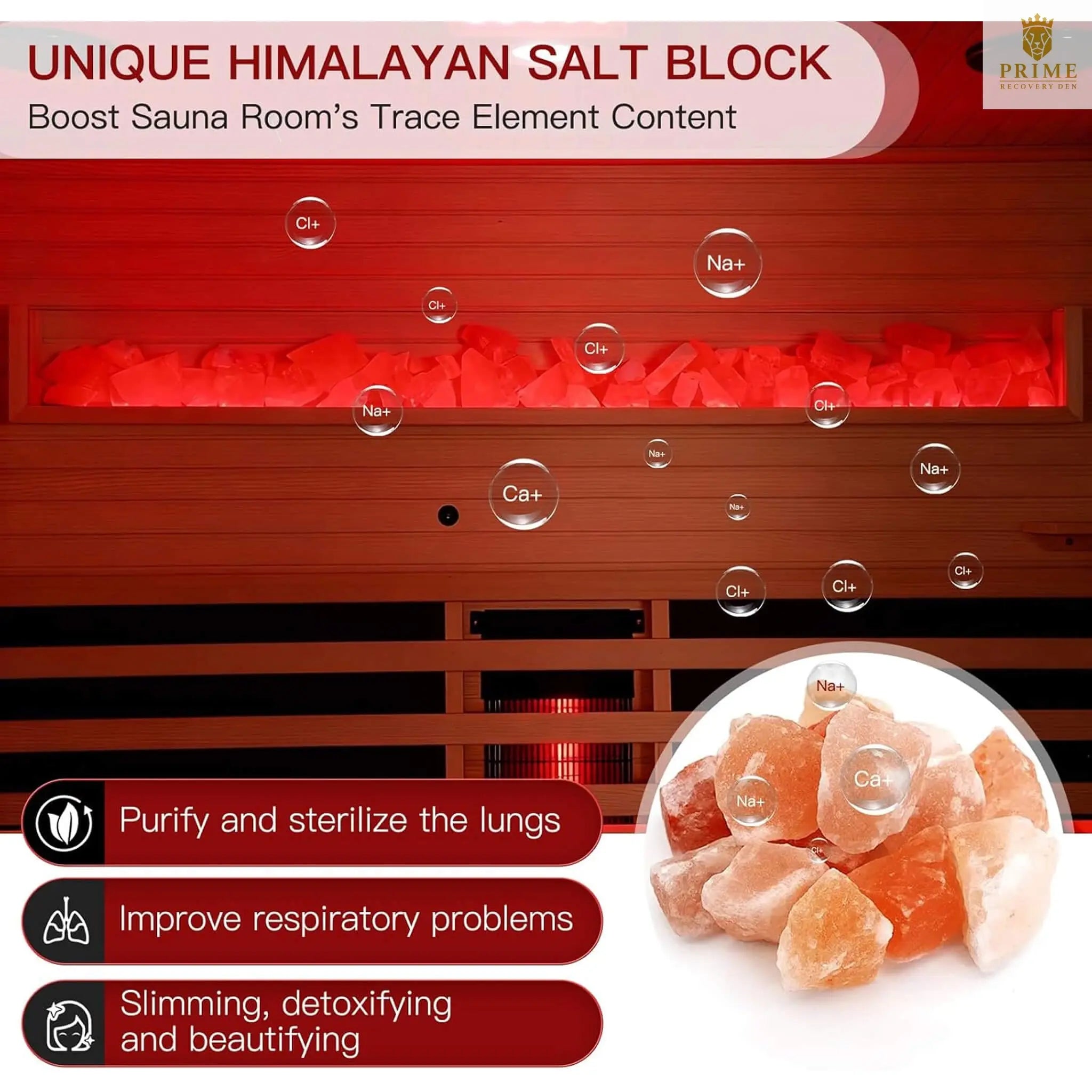 Rövia Ember 4-Person Full-Spectrum Infrared Sauna With Himalayan Salt Panels [Made-To-Order] (SAK80537) SAKSBY WHOLESALE