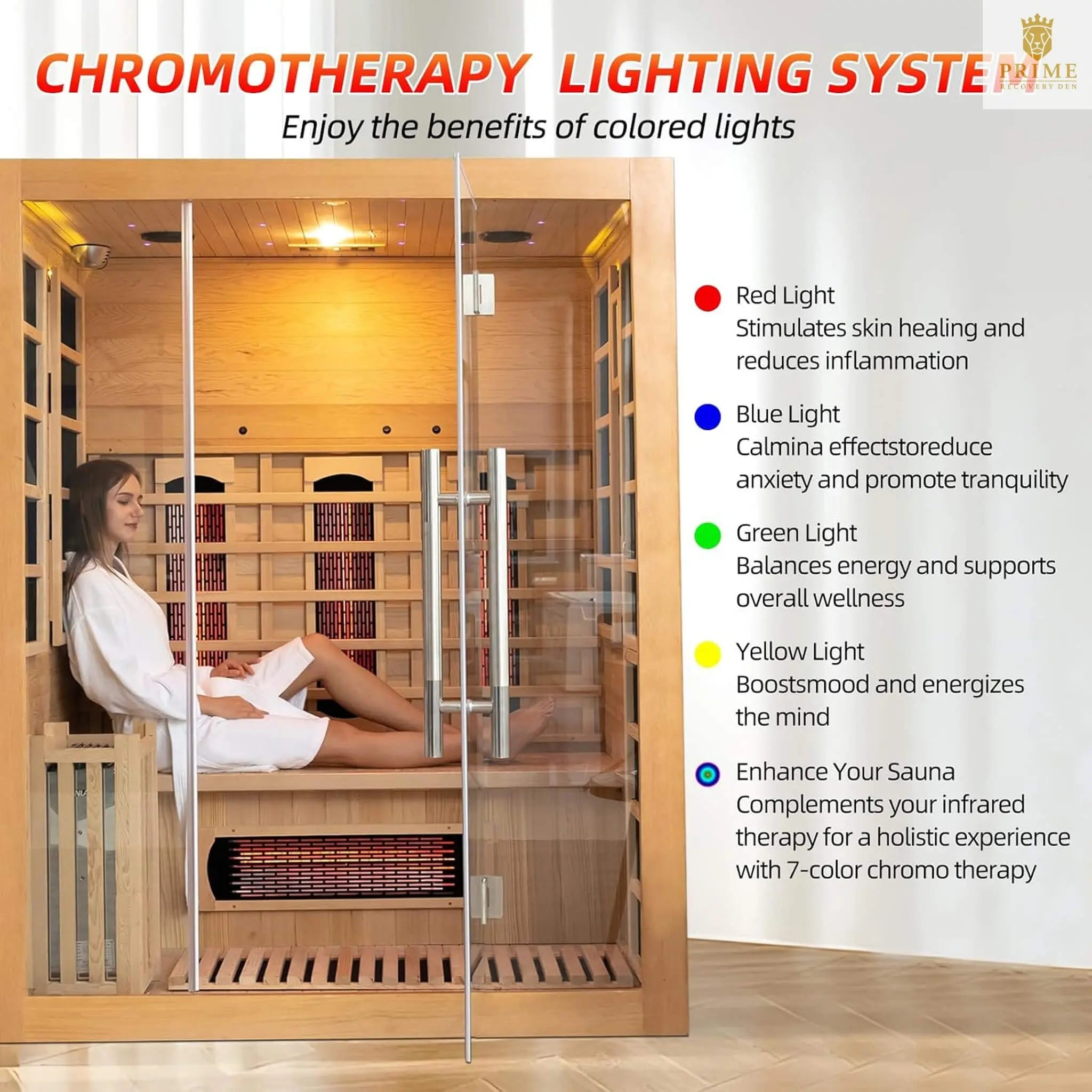 Rövia Aurora 3-Person Indoor Hybrid Sauna Room With Infrared And 4.5KW Steam Heater [Made-To-Order] (SAK41592) SAKSBY WHOLESALE