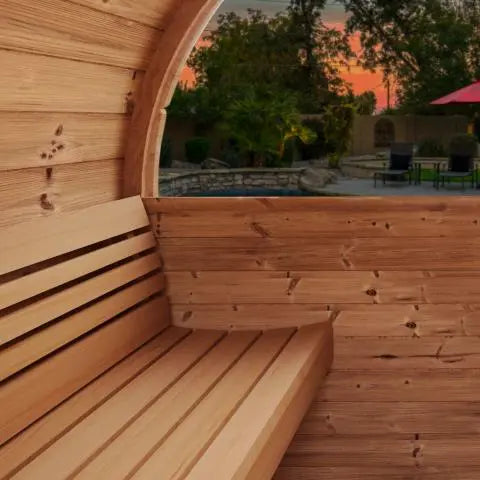 SaunaLife Model E8W Sauna Barrel-Window The Sauna Solution LLC