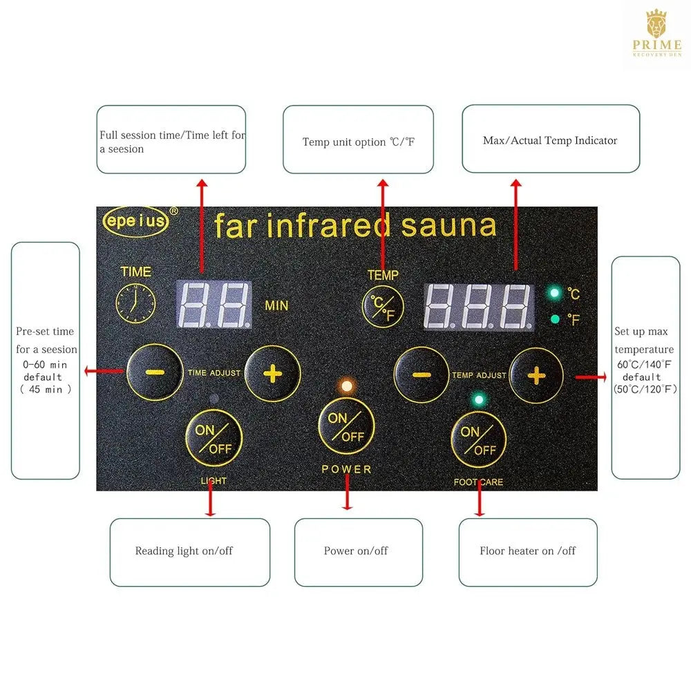 Thermora Elara Premium 1-Person Indoor Low EMF FAR Infrared Heat Hemlock Wood Personal Home Spa Sauna, 1200W (SAK27463) SAKSBY WHOLESALE