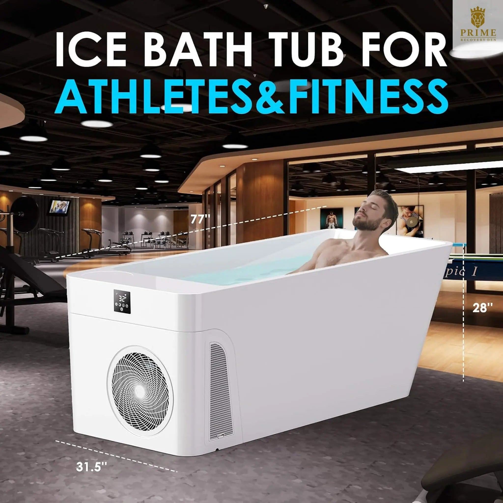 CSC Smart 1-Piece Freestanding Full-Body All-In-One Cold Plunge Tub With Built-In Water Chiller (SAK56280) SAKSBY WHOLESALE