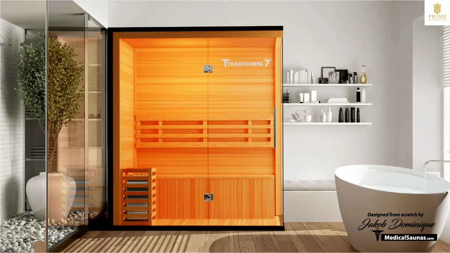 3 Person Home Steam Sauna | Traditional 7™