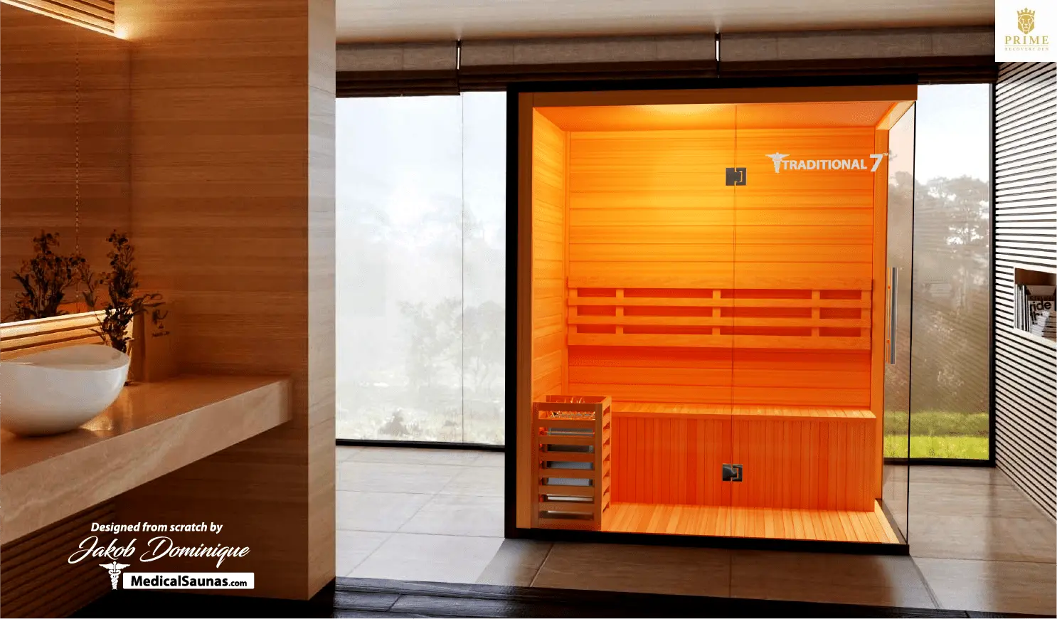 3 Person Home Steam Sauna | Traditional 7™