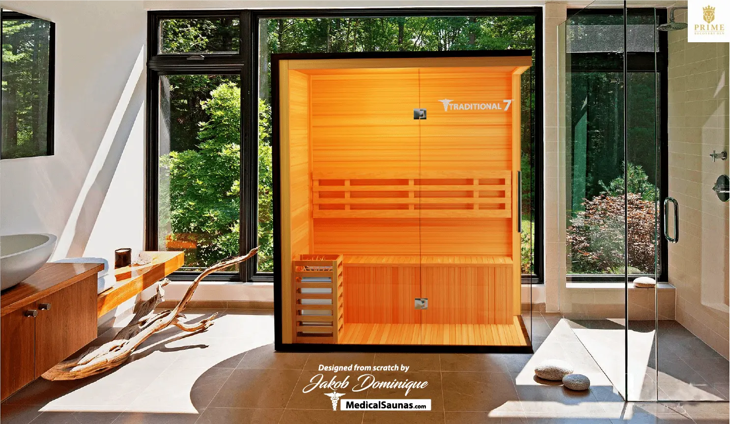 3 Person Home Steam Sauna | Traditional 7™