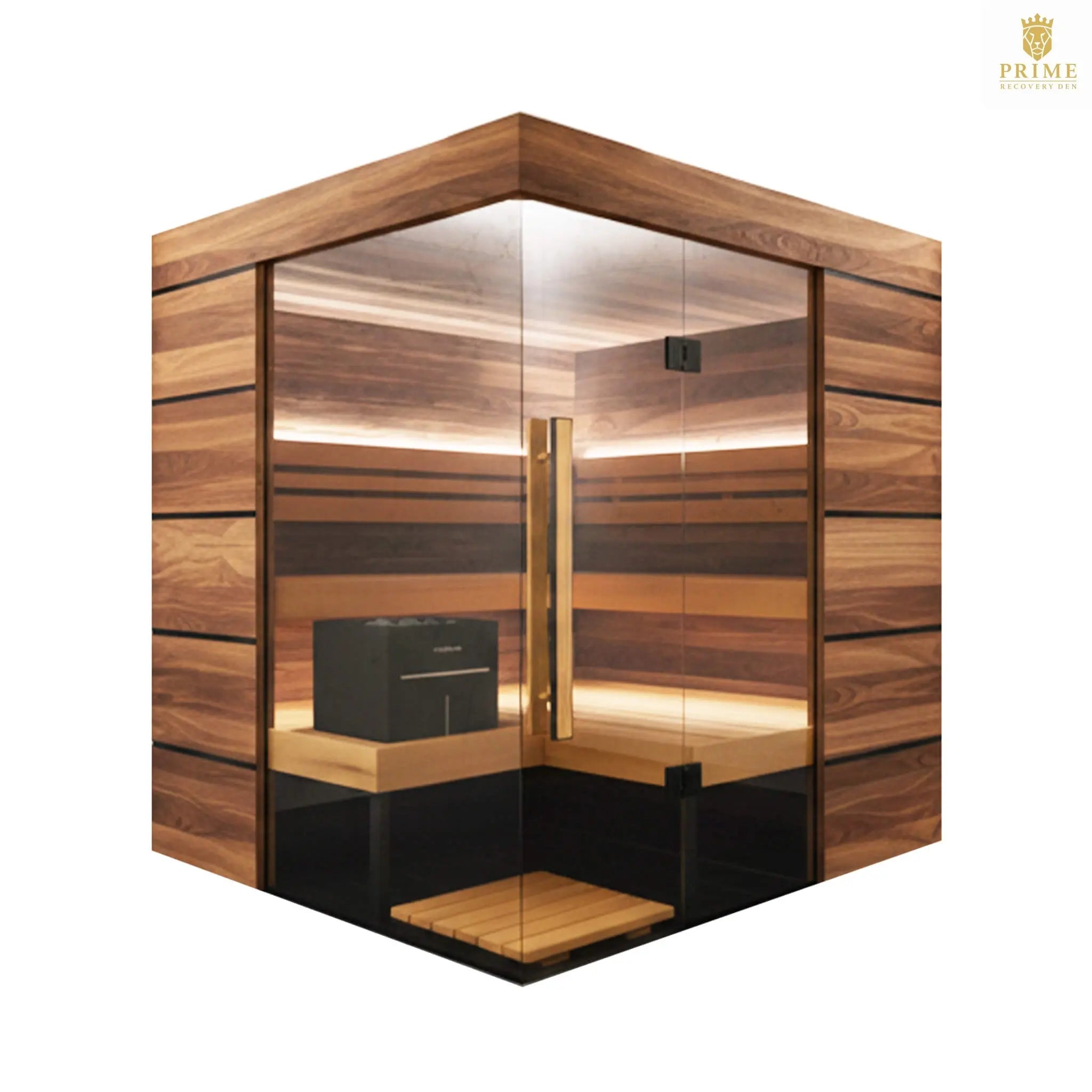 ThermaSol Astra 4-Person Indoor Semi Panoramic Glass Sauna Cabin [Made-To-Order] [14-ASTRADL\R] (SAK90471) SAKSBY WHOLESALE