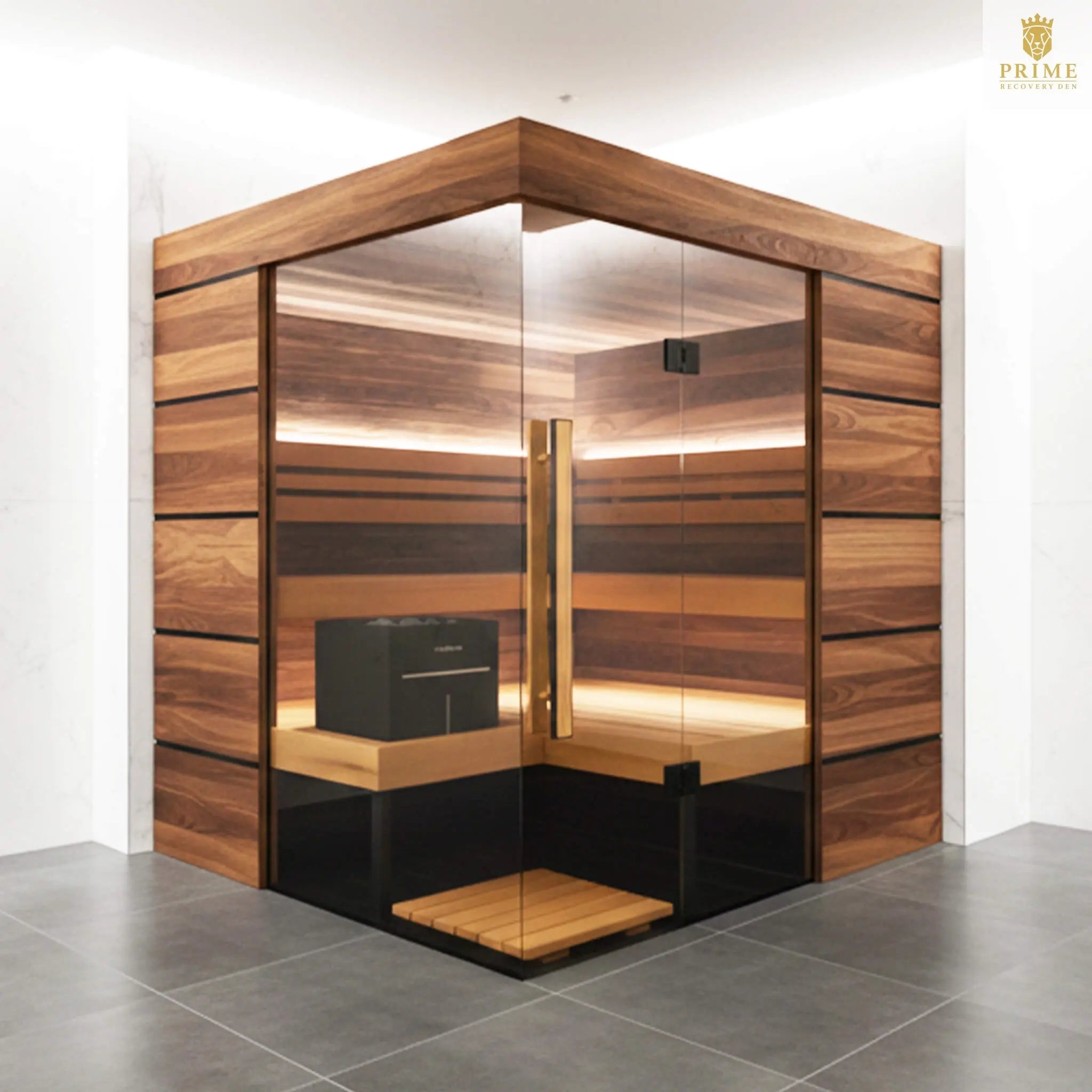 ThermaSol Astra 4-Person Indoor Semi Panoramic Glass Sauna Cabin [Made-To-Order] [14-ASTRADL\R] (SAK90471) SAKSBY WHOLESALE