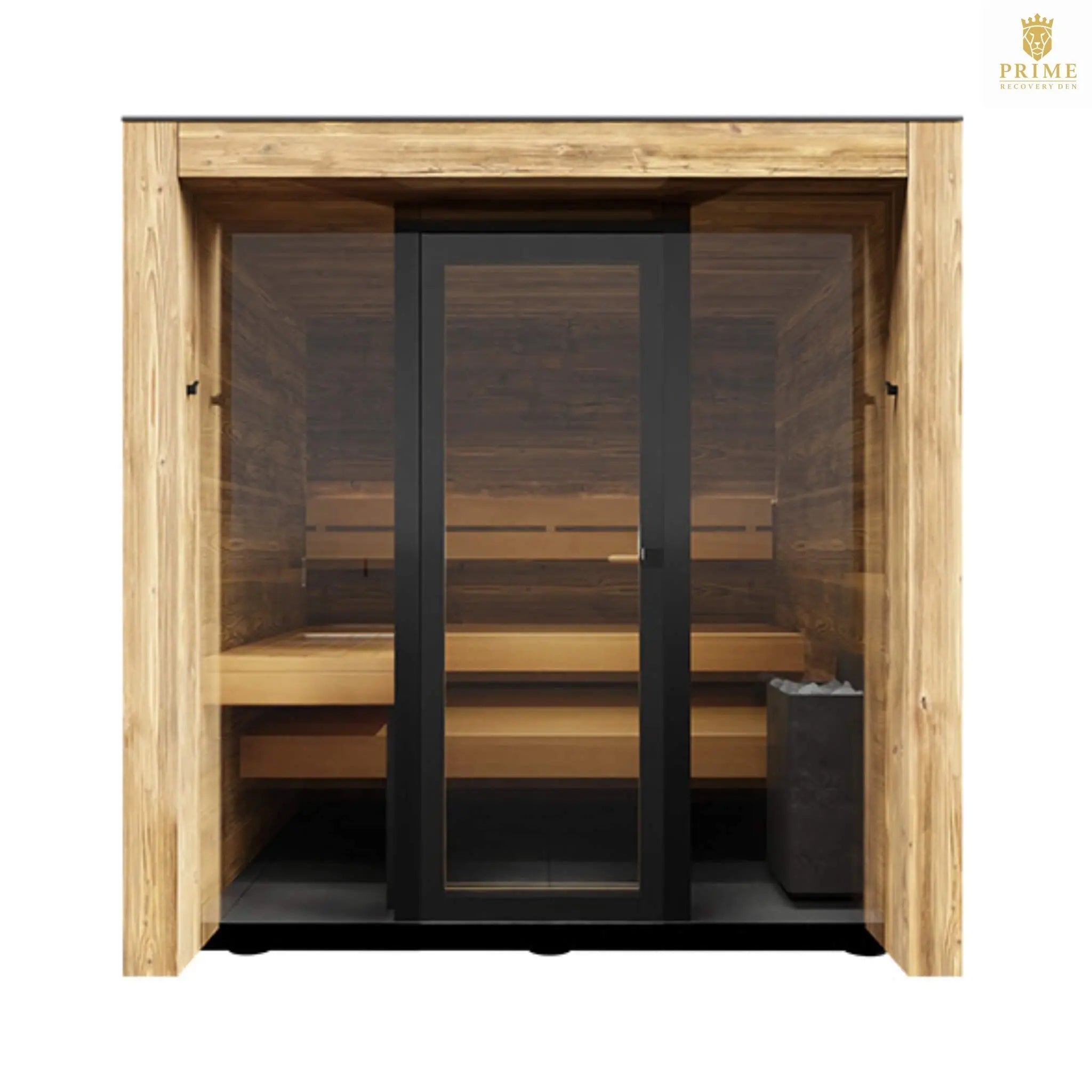 ThermaSol Fortis Fully-Assembled 4-Person Outdoor Sauna Cabin [Made-To-Order] [14-FORTIS] (SAK35896) SAKSBY WHOLESALE