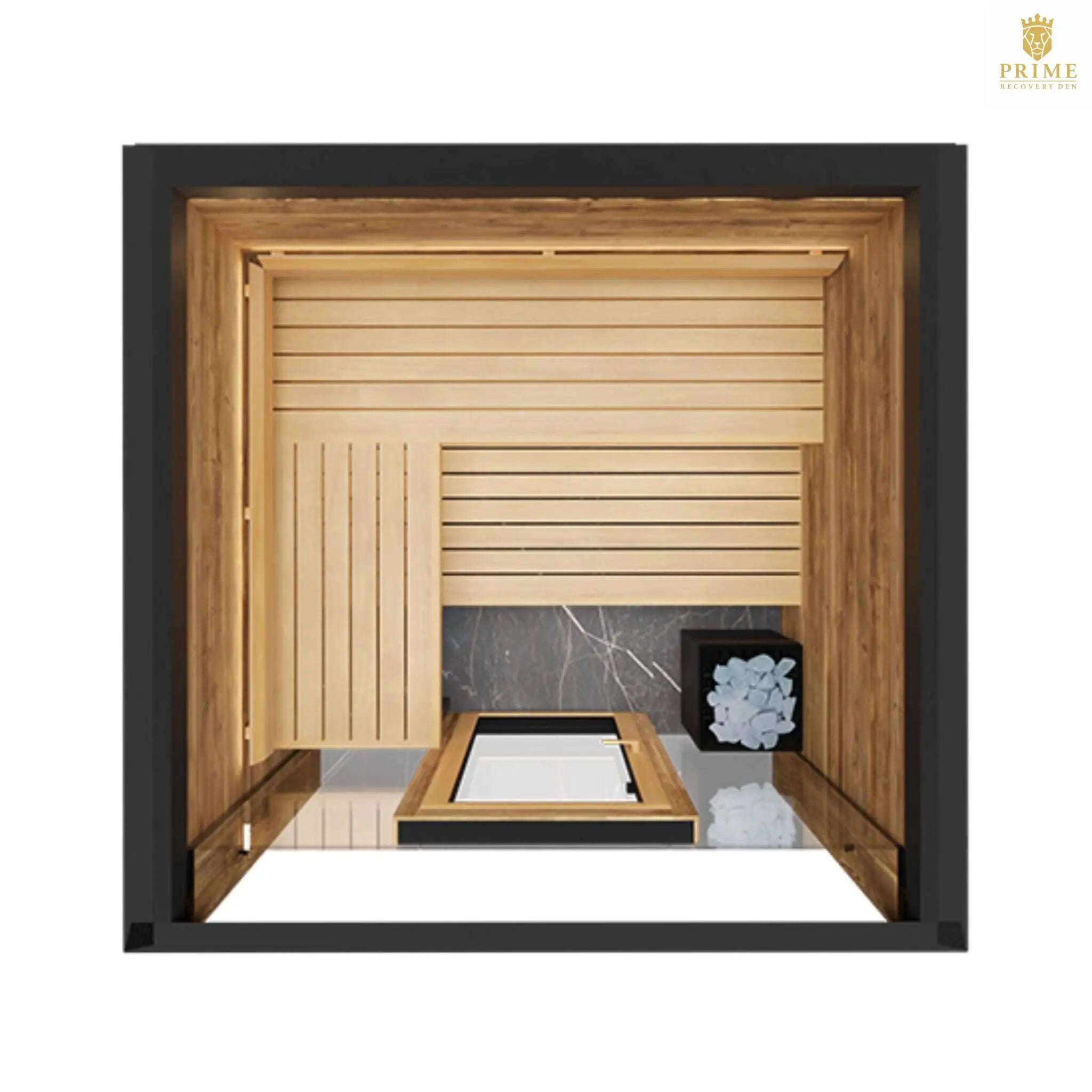 ThermaSol Fortis Fully-Assembled 4-Person Outdoor Sauna Cabin [Made-To-Order] [14-FORTIS] (SAK35896) SAKSBY WHOLESALE
