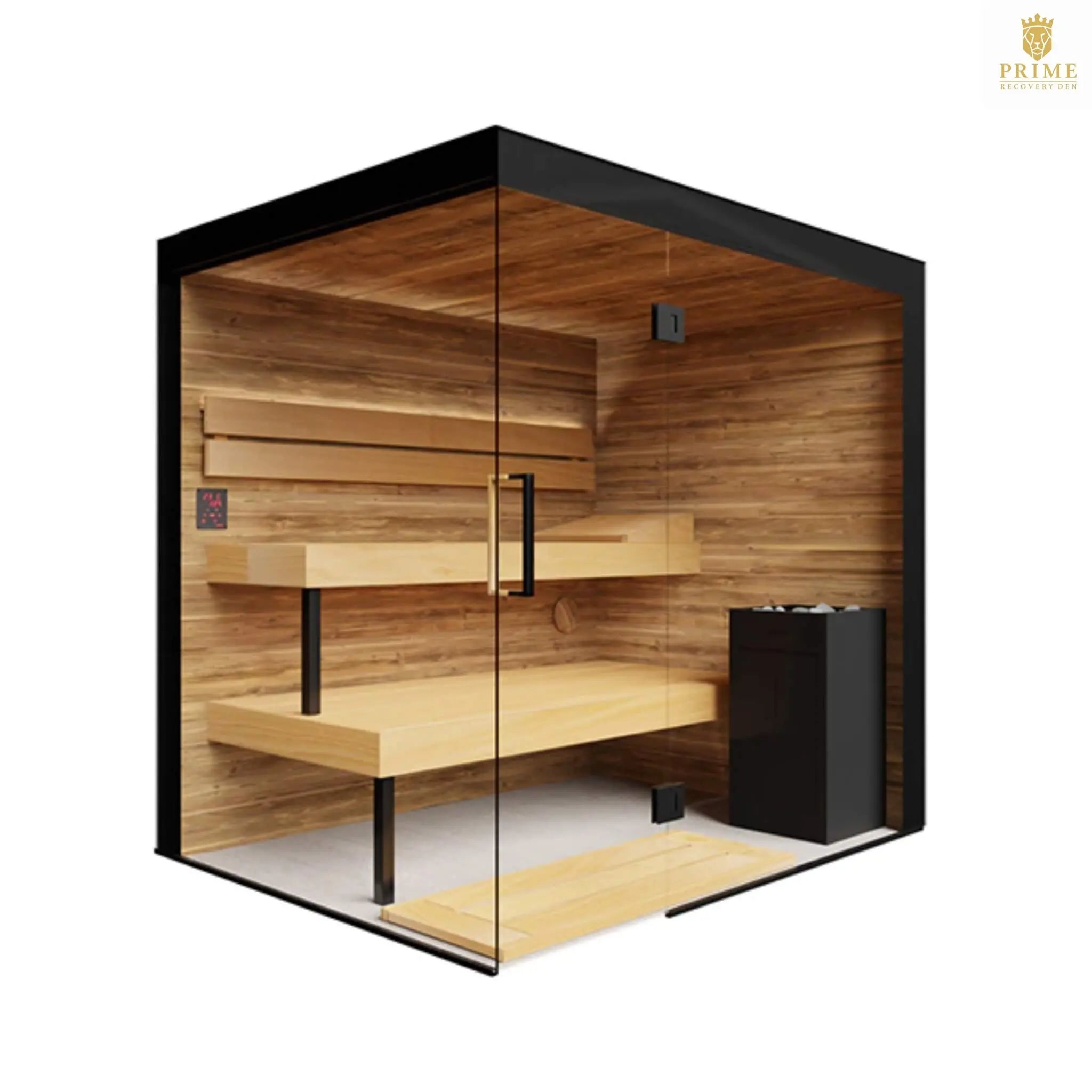 ThermaSol Lumaria 2-5 Person Indoor Glass Sauna Cabin [14-LUMARIA] (SAK84962) SAKSBY WHOLESALE