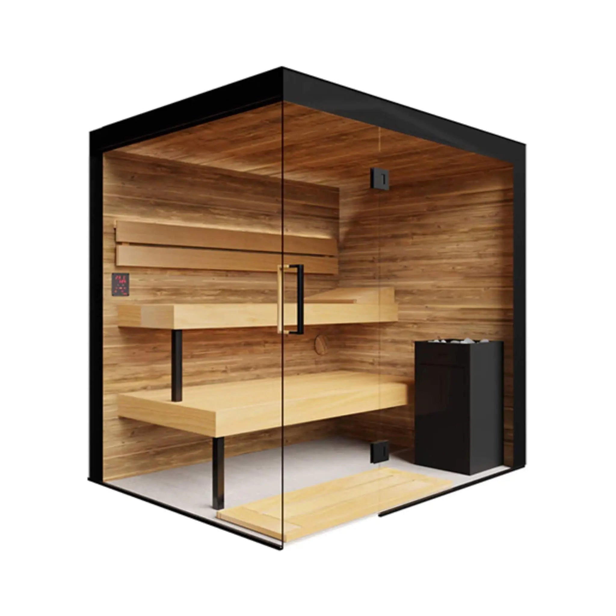ThermaSol Lumaria 2-5 Person Indoor Glass Sauna Cabin [14-LUMARIA] (SAK84962) SAKSBY WHOLESALE