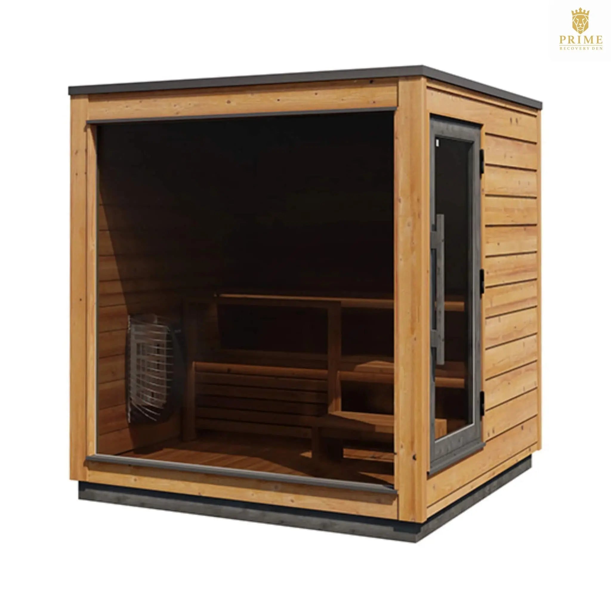 ThermaSol Nordic Dawn 4-Person Fully-Assembled Outdoor Sauna Cabin [Made-To-Order] [14-KIR-4555] (SAK82057) SAKSBY WHOLESALE