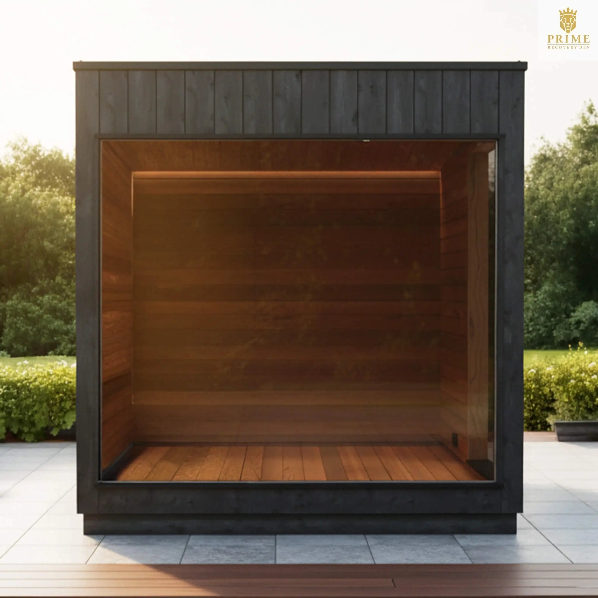ThermaSol Nordic Misty Outdoor Lounge Medium Sauna Cabin (SAK57649) SAKSBY WHOLESALE
