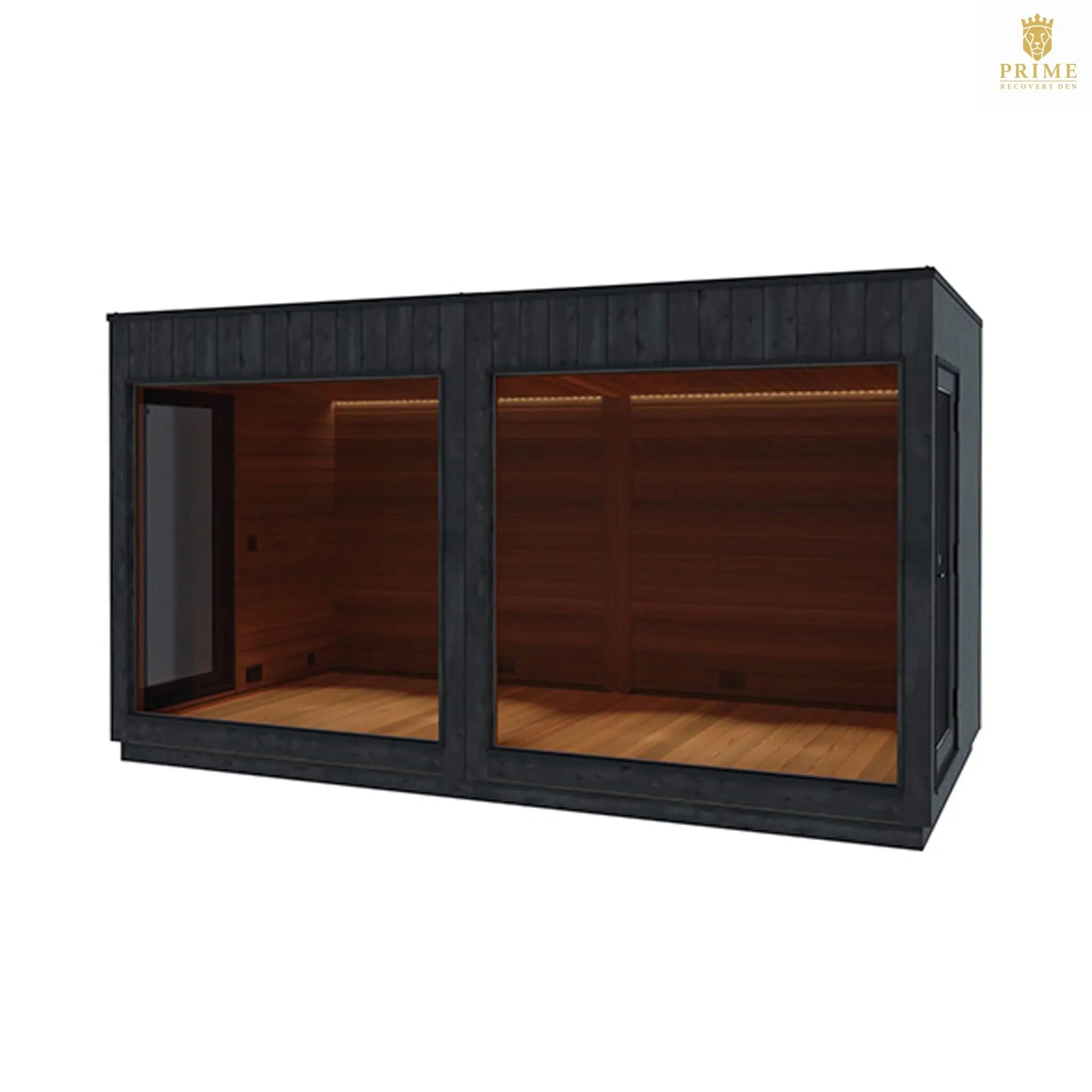 ThermaSol Nordic Misty XL Lounge 2-Entrance Outdoor Sauna Cabin [Made-To-Order] (SAK72368) SAKSBY WHOLESALE