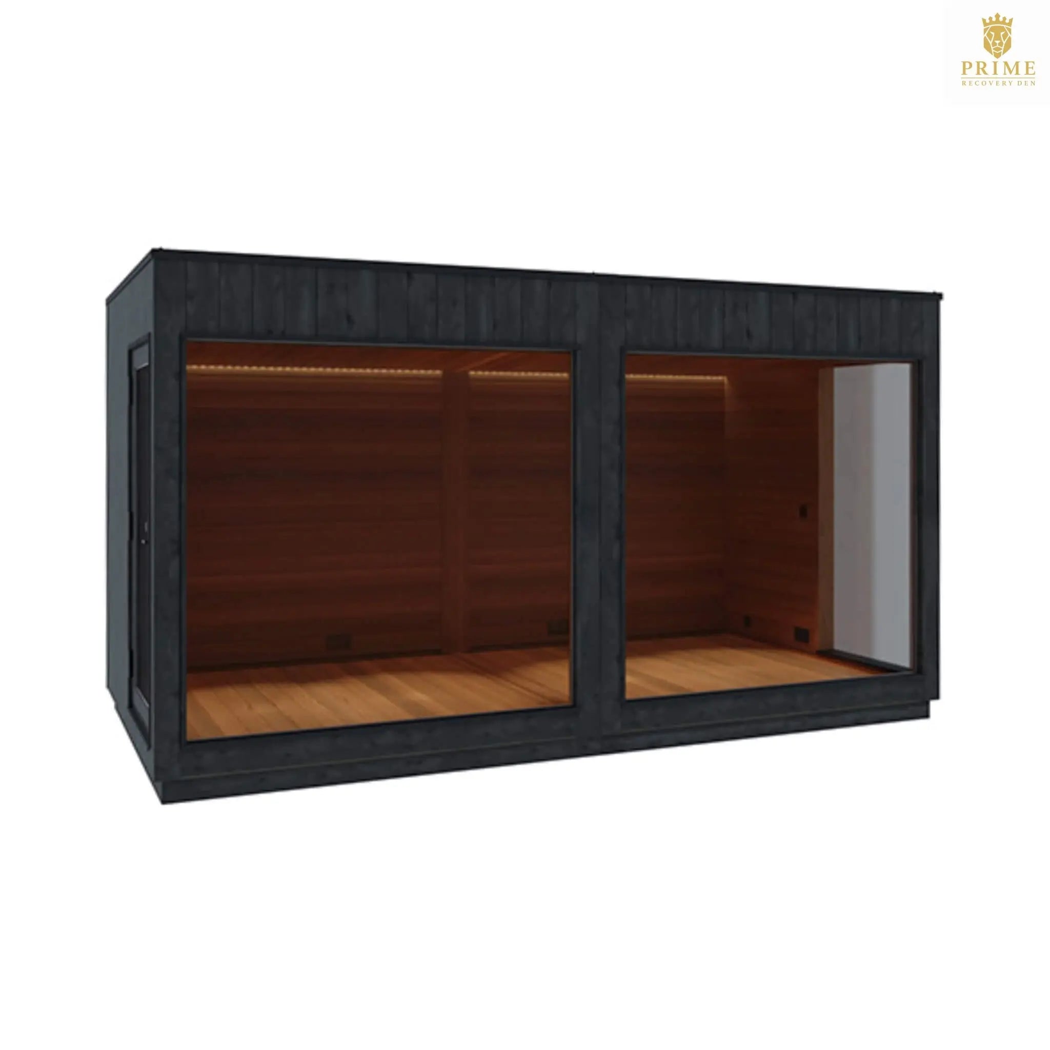 ThermaSol Nordic Misty XL Lounge 2-Entrance Outdoor Sauna Cabin [Made-To-Order] (SAK72368) SAKSBY WHOLESALE