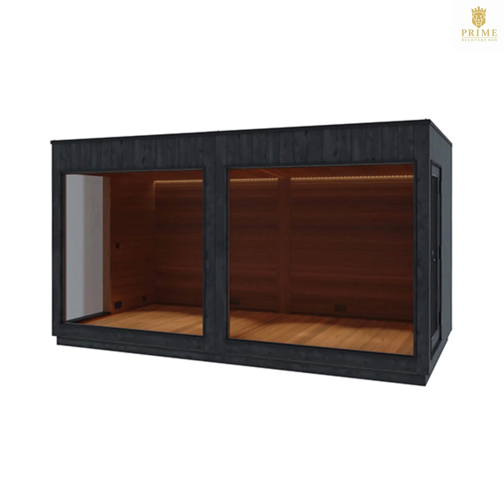 ThermaSol Nordic Misty XL Lounge 2-Entrance Outdoor Sauna Cabin [Made-To-Order] (SAK72368) SAKSBY WHOLESALE