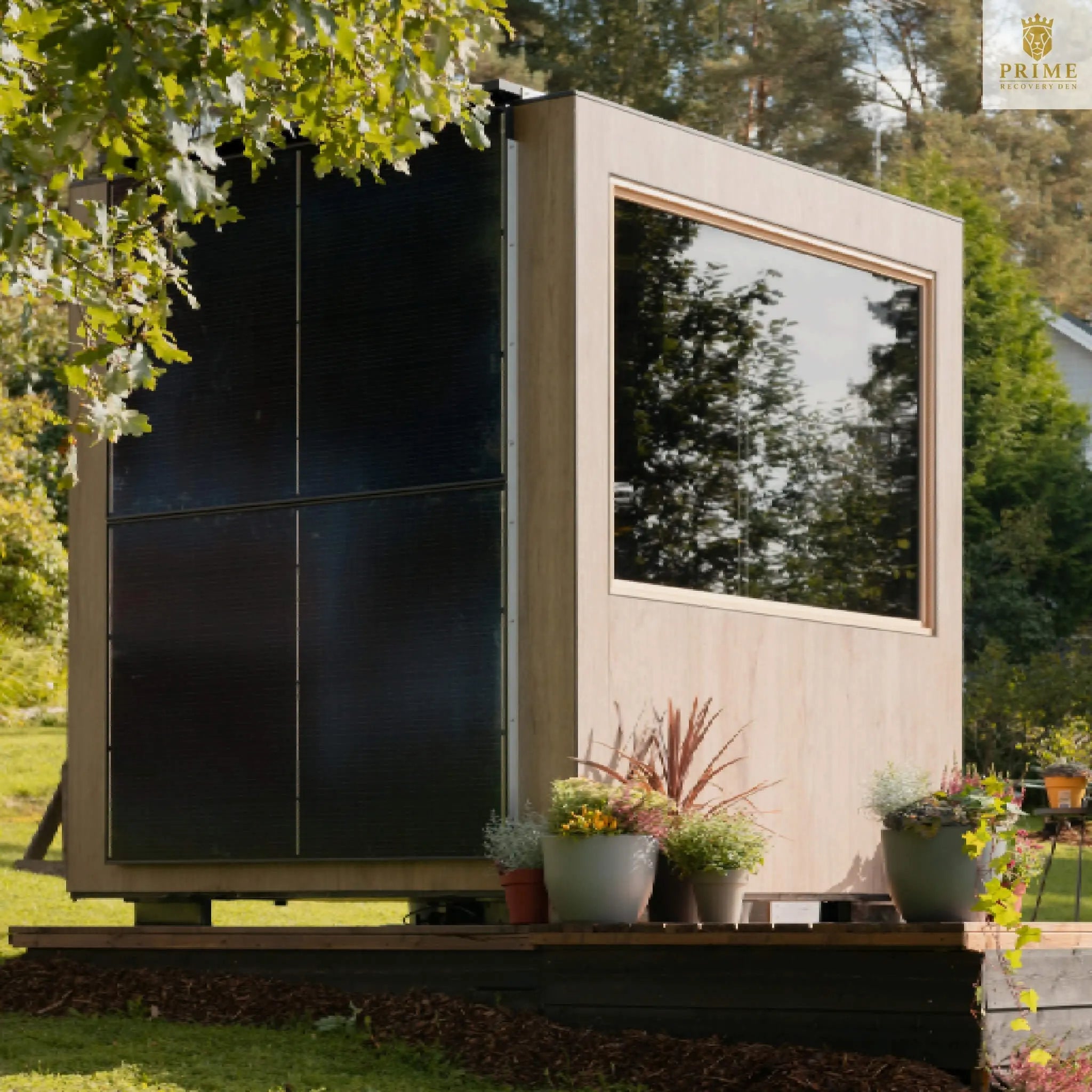 ThermaSol Solaris Fully-Assembled Outdoor Sauna Cabin [Made-To-Order] [14-KIR-4560/61] (SAK27532) SAKSBY WHOLESALE