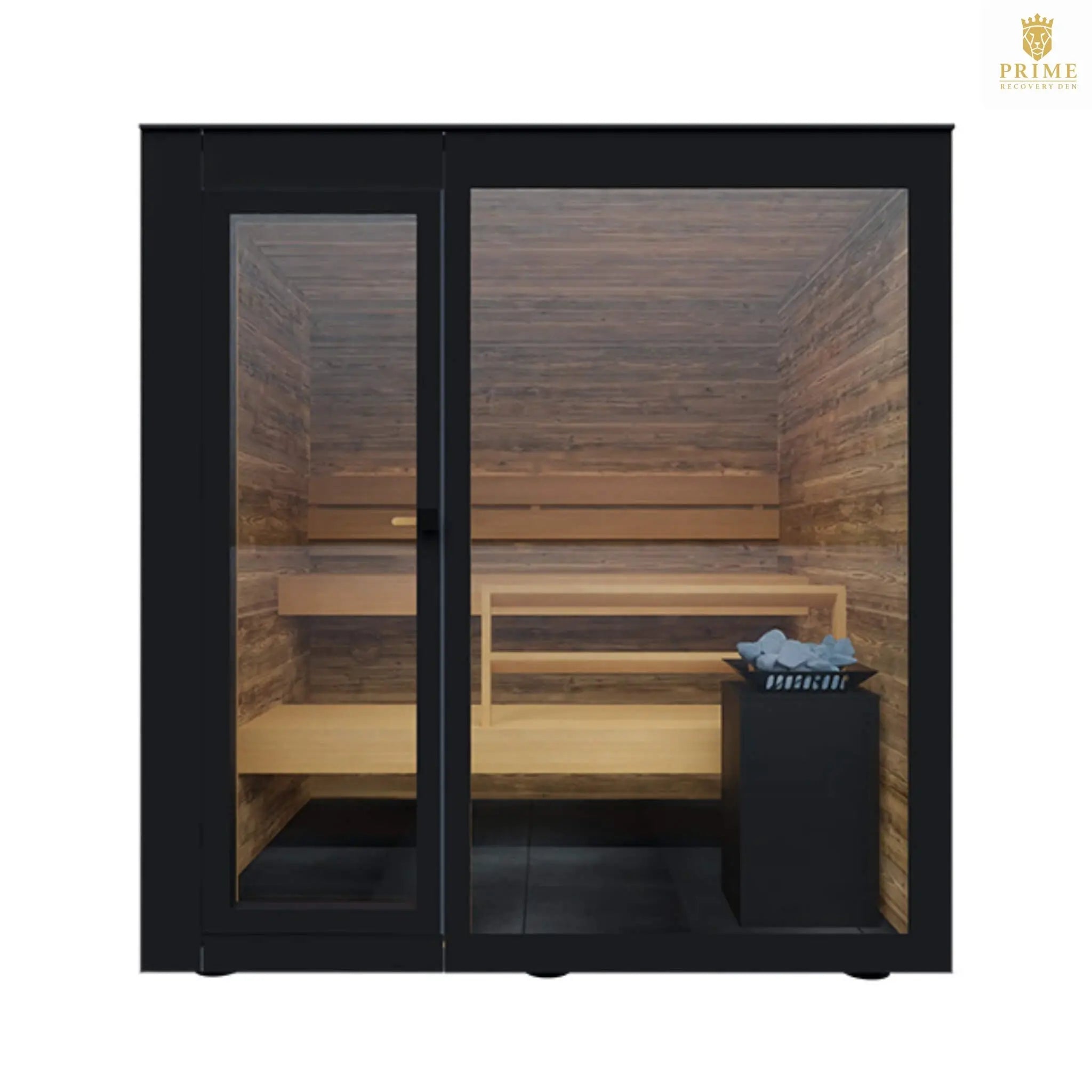 ThermaSol Spectra 4-Person Fully-Assembled Outdoor Sauna Cabin [Made-To-Order] [14-SPECTRA] (SAK46921) SAKSBY WHOLESALE