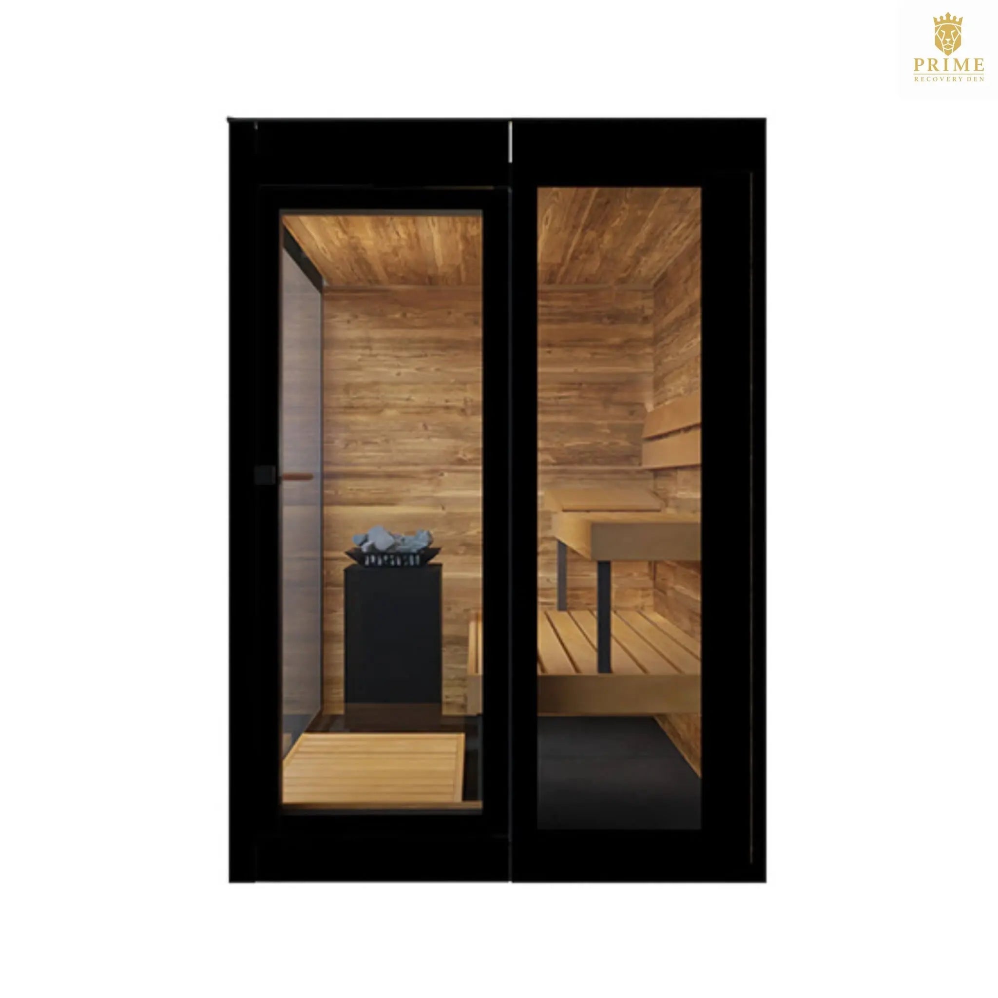 ThermaSol Vera 3-Person Fully-Assembled Outdoor Sauna Cabin [Made-To-Order] [14-VERADL/R] (SAK30752) SAKSBY WHOLESALE