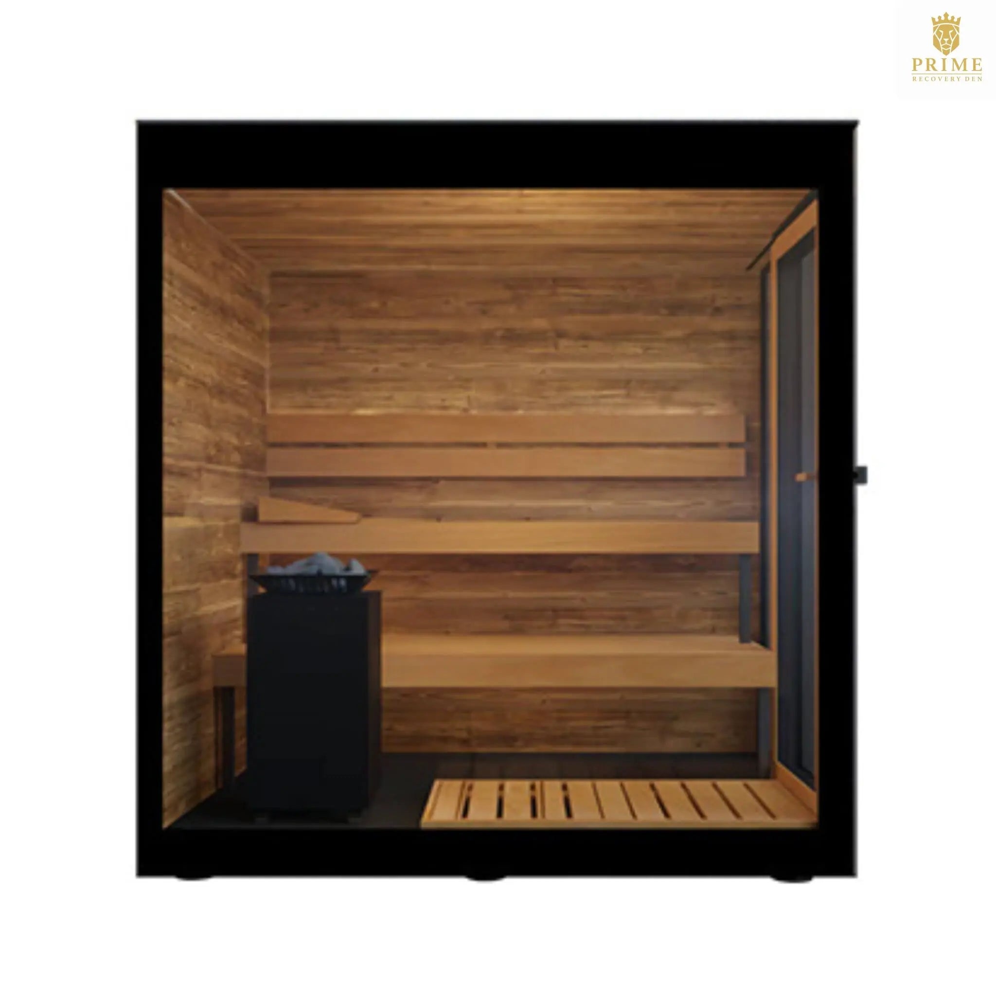 ThermaSol Vera 3-Person Fully-Assembled Outdoor Sauna Cabin [Made-To-Order] [14-VERADL/R] (SAK30752) SAKSBY WHOLESALE