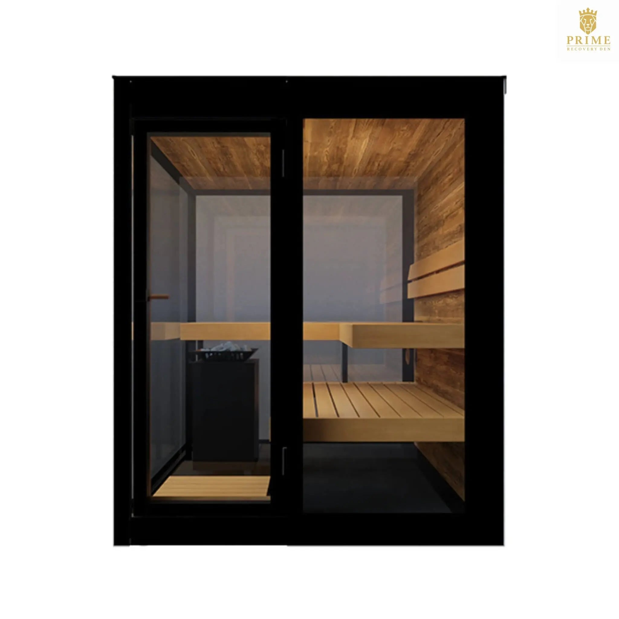 ThermaSol Vue 4-Person Outdoor Mirrored Glass Sauna [Made-To-Order] [14-VUEDL/R] (SAK84963) SAKSBY WHOLESALE