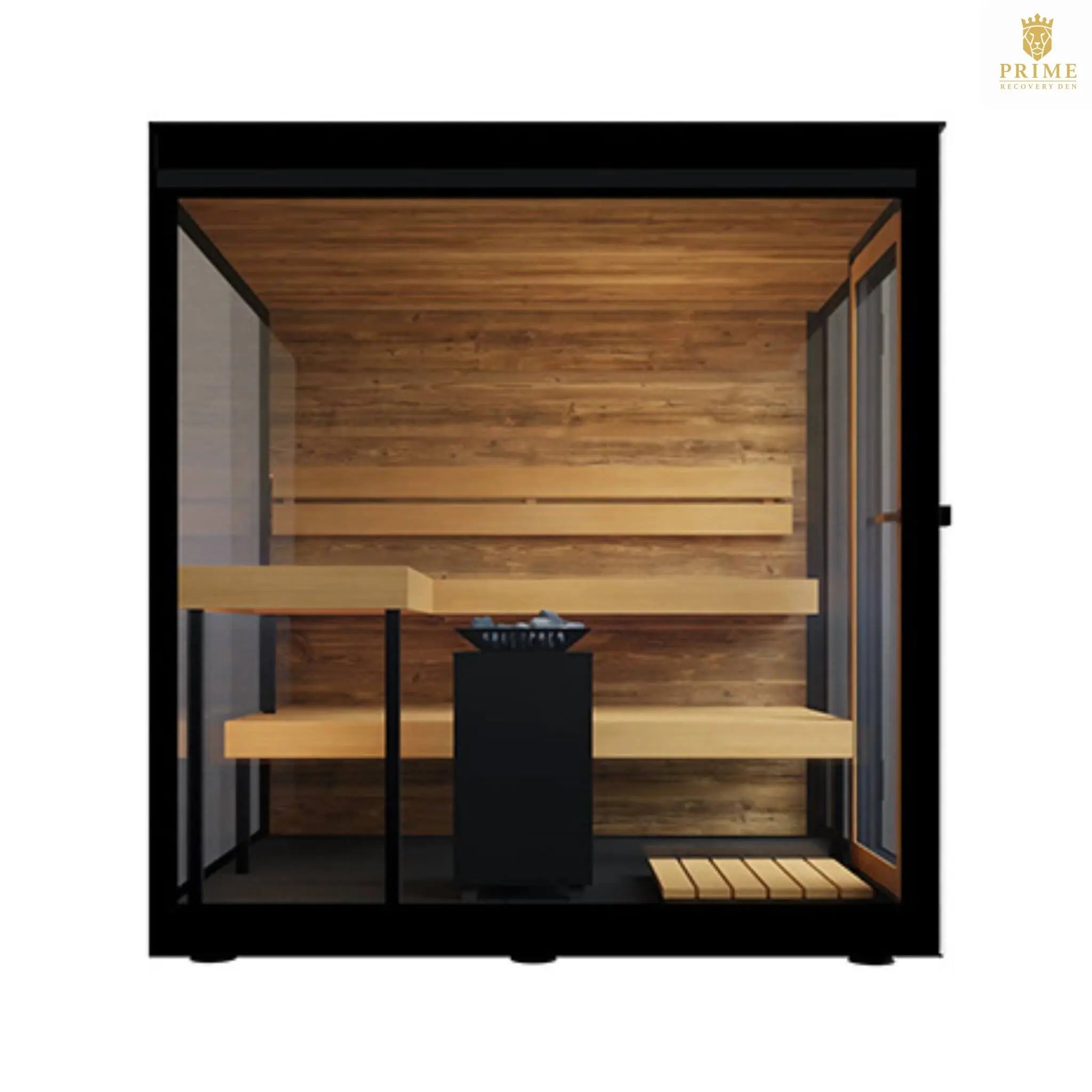 ThermaSol Vue 4-Person Outdoor Mirrored Glass Sauna [Made-To-Order] [14-VUEDL/R] (SAK84963) SAKSBY WHOLESALE
