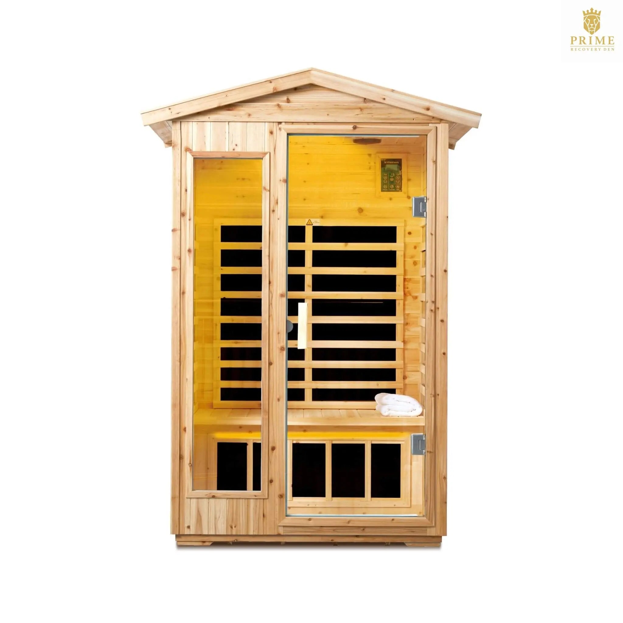 Thermora Vexa 2-Person Outdoor Infrared Sauna With Bluetooth Audio And LED Lighting (SAK28694) SAKSBY WHOLESALE