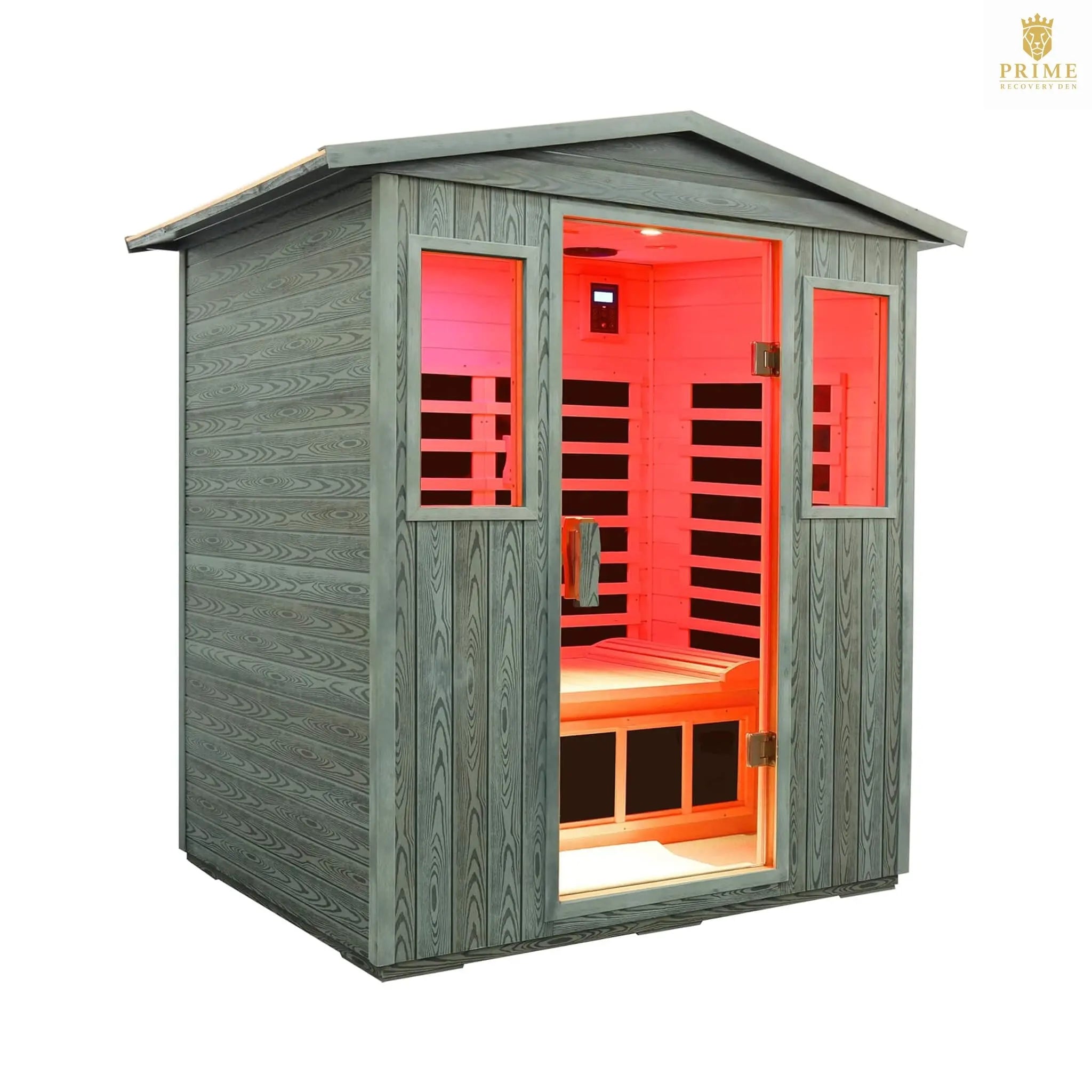 Thermora Nivea 3-Person Full-Spectrum Low EMF Carbonized Composite Infrared Sauna Room With Bluetooth Speakers (SAK85120) SAKSBY WHOLESALE