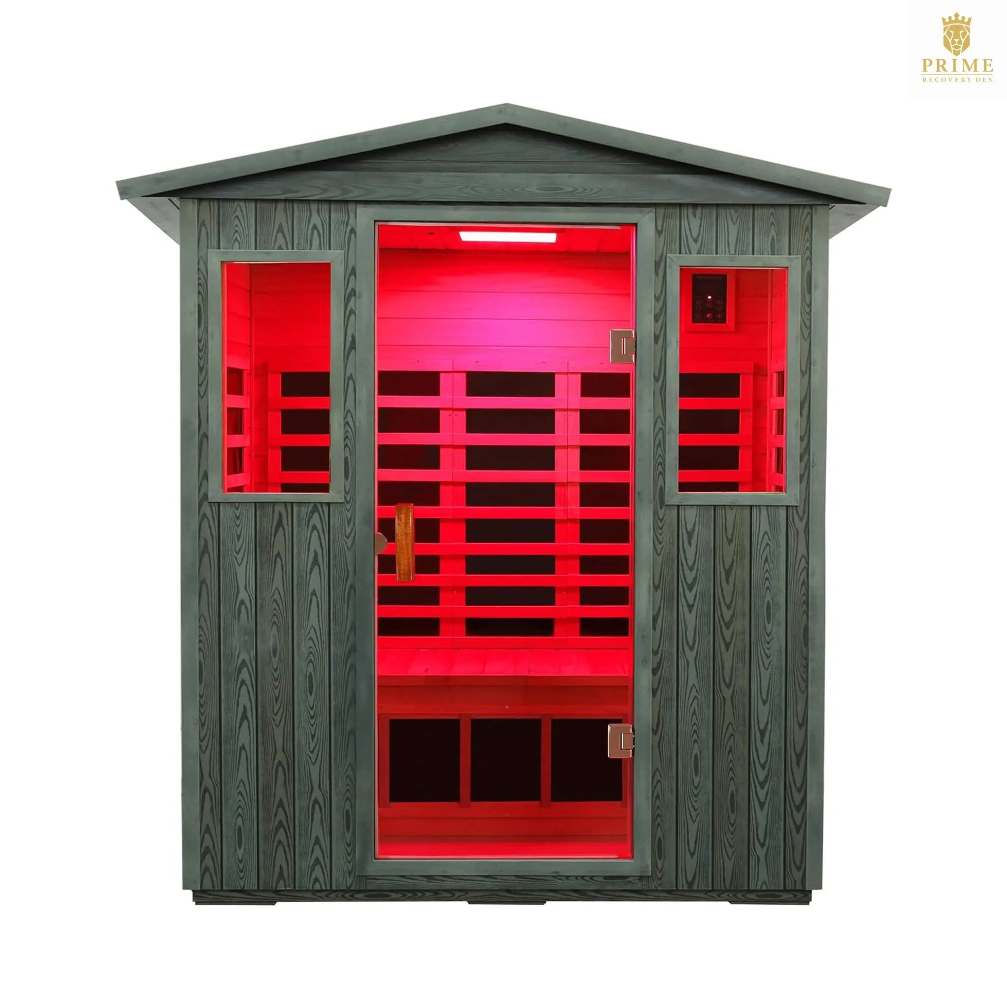 Thermora Nivea 3-Person Full-Spectrum Low EMF Carbonized Composite Infrared Sauna Room With Bluetooth Speakers (SAK85120) SAKSBY WHOLESALE